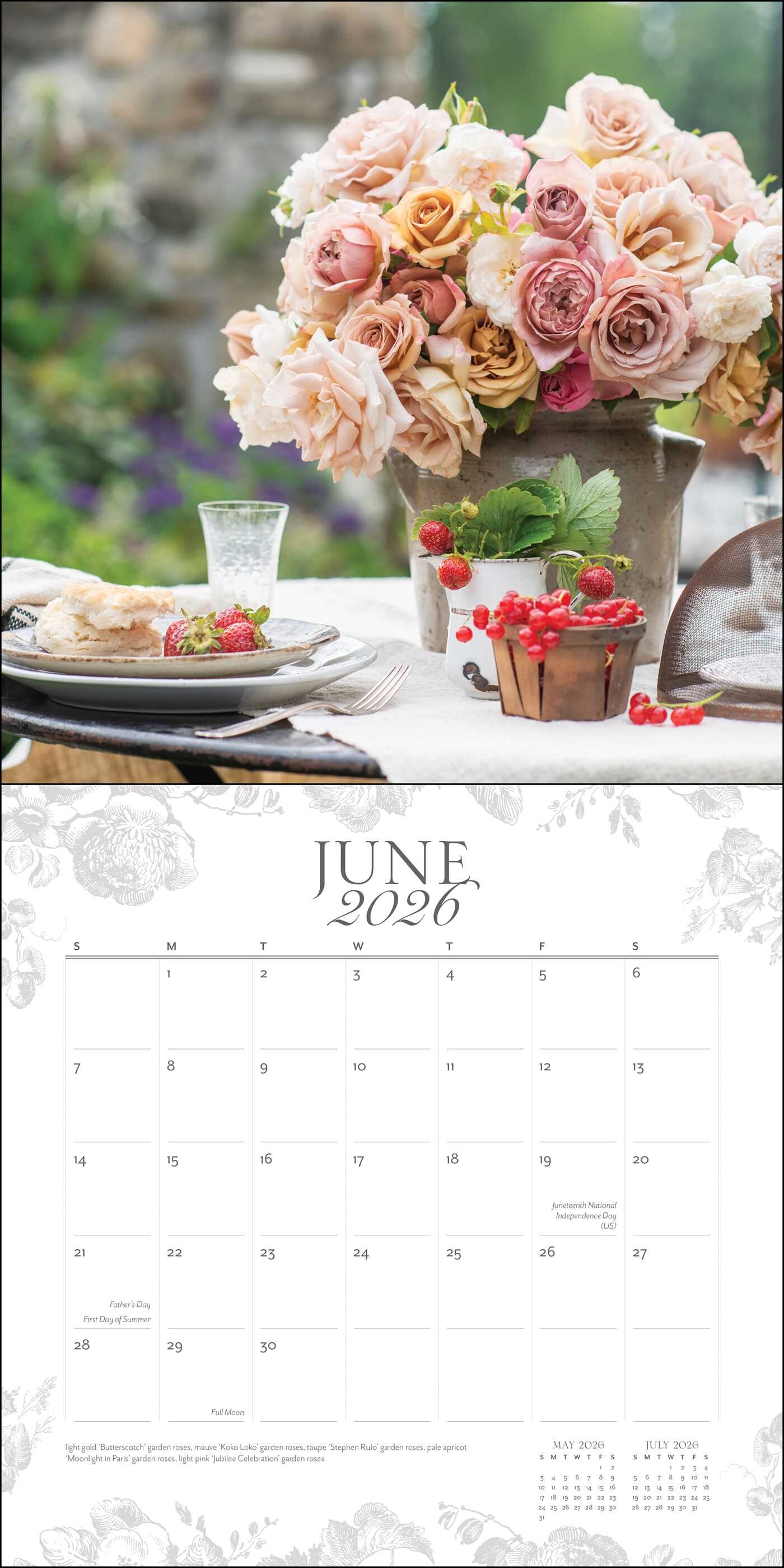 French Blooms 2026 Wall Calendar Book Summary & Video Official