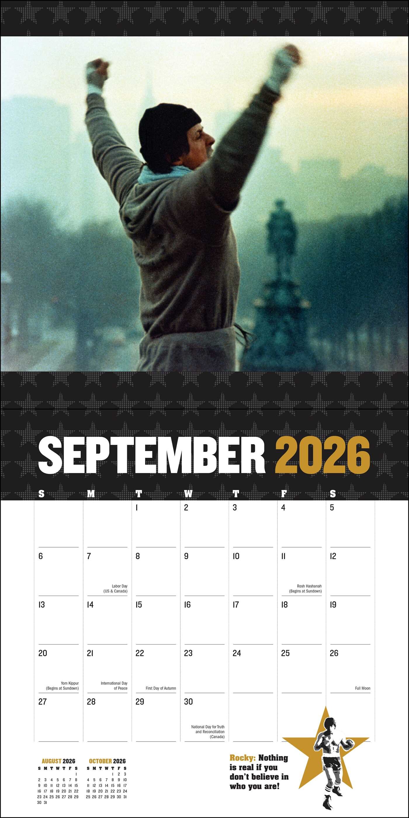 Rocky 2026 Wall Calendar Book Summary & Video Official Publisher