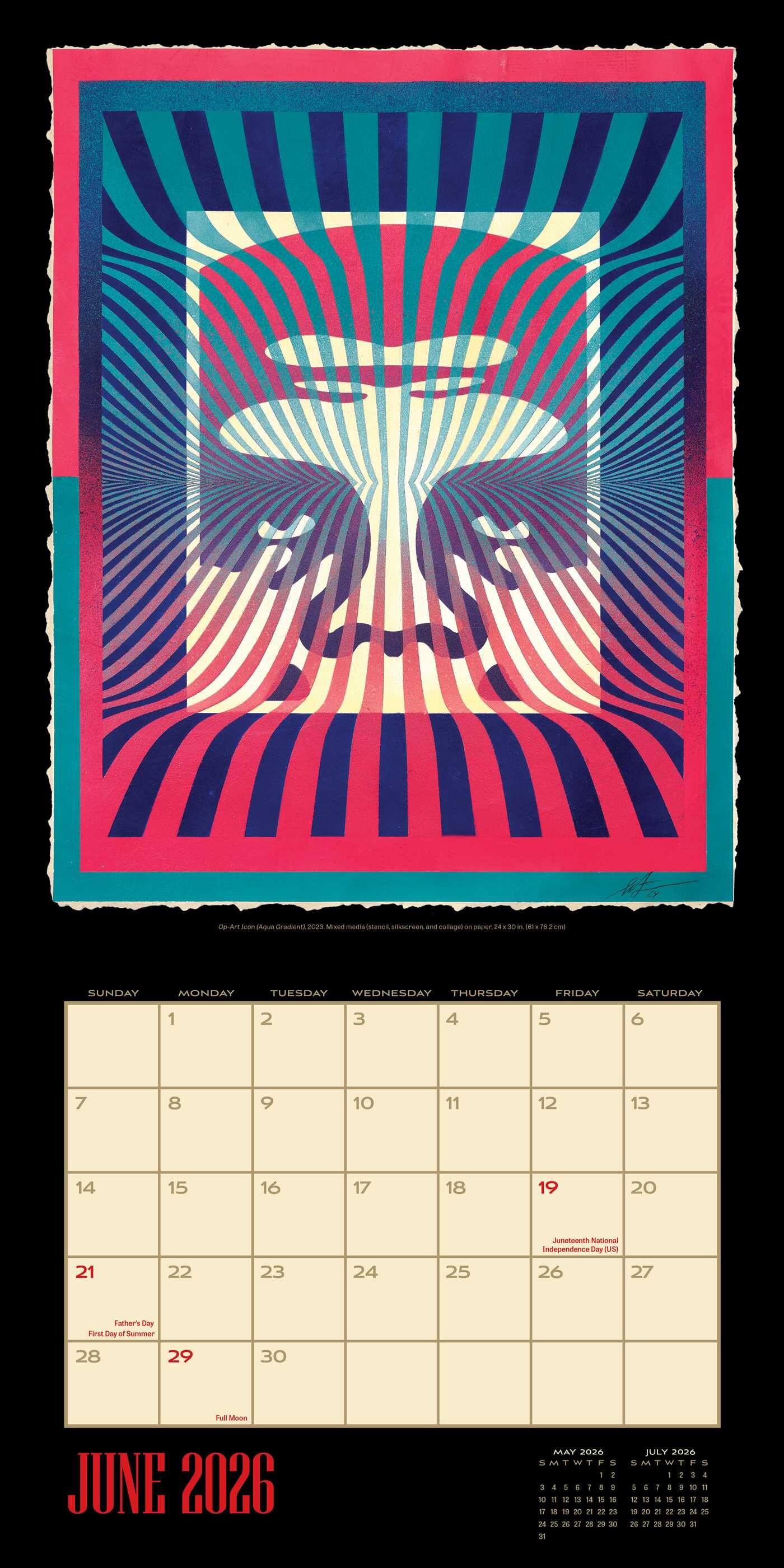 Shepard Fairey 2026 Wall Calendar Book Summary & Video Official