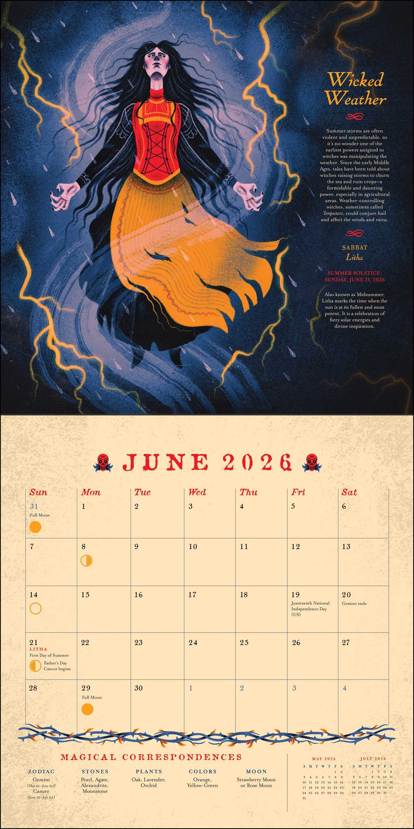 Seasons of the Witch 2026 Wall Calendar Book Summary & Video
