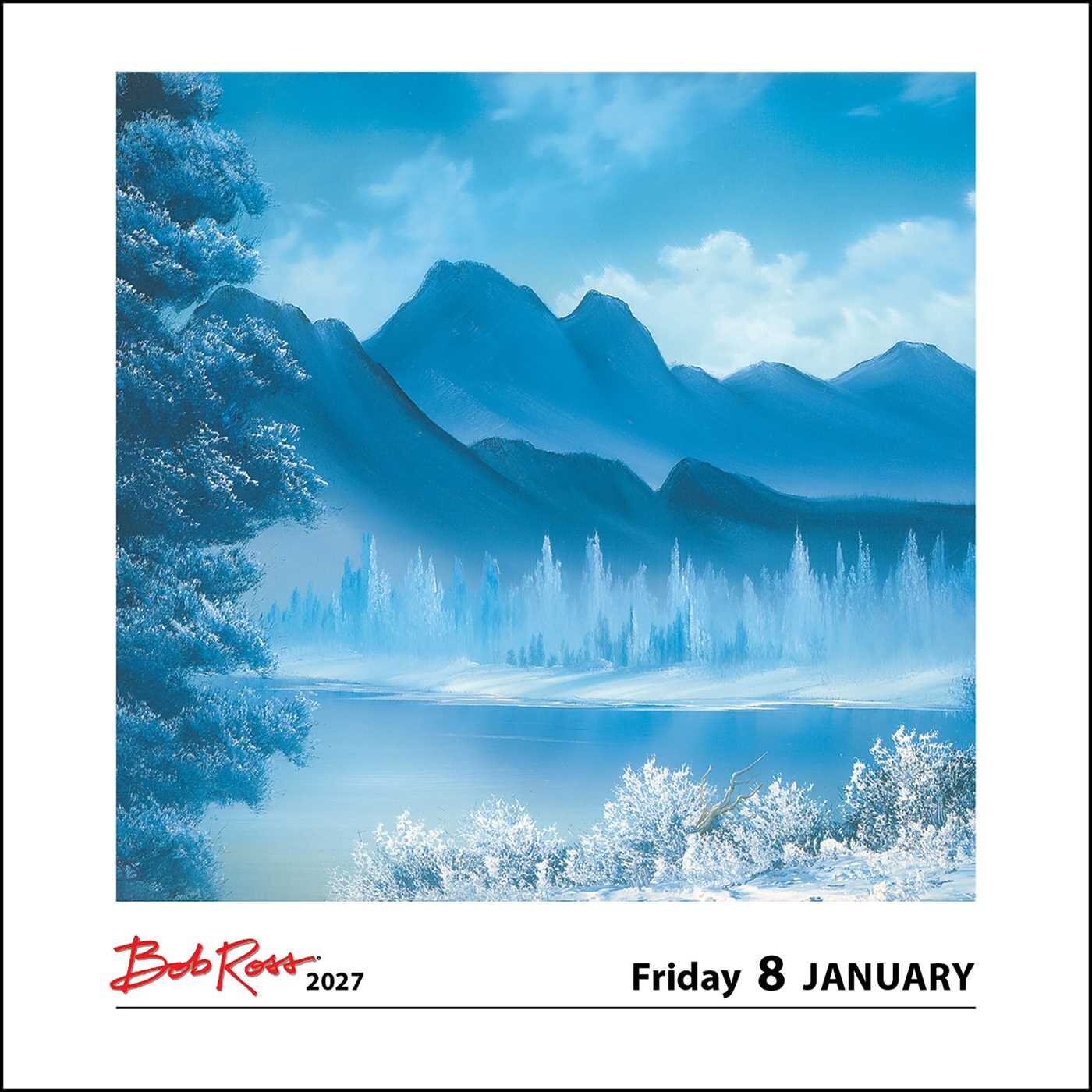 Bob Ross 2027 Day-to-Day Calendar