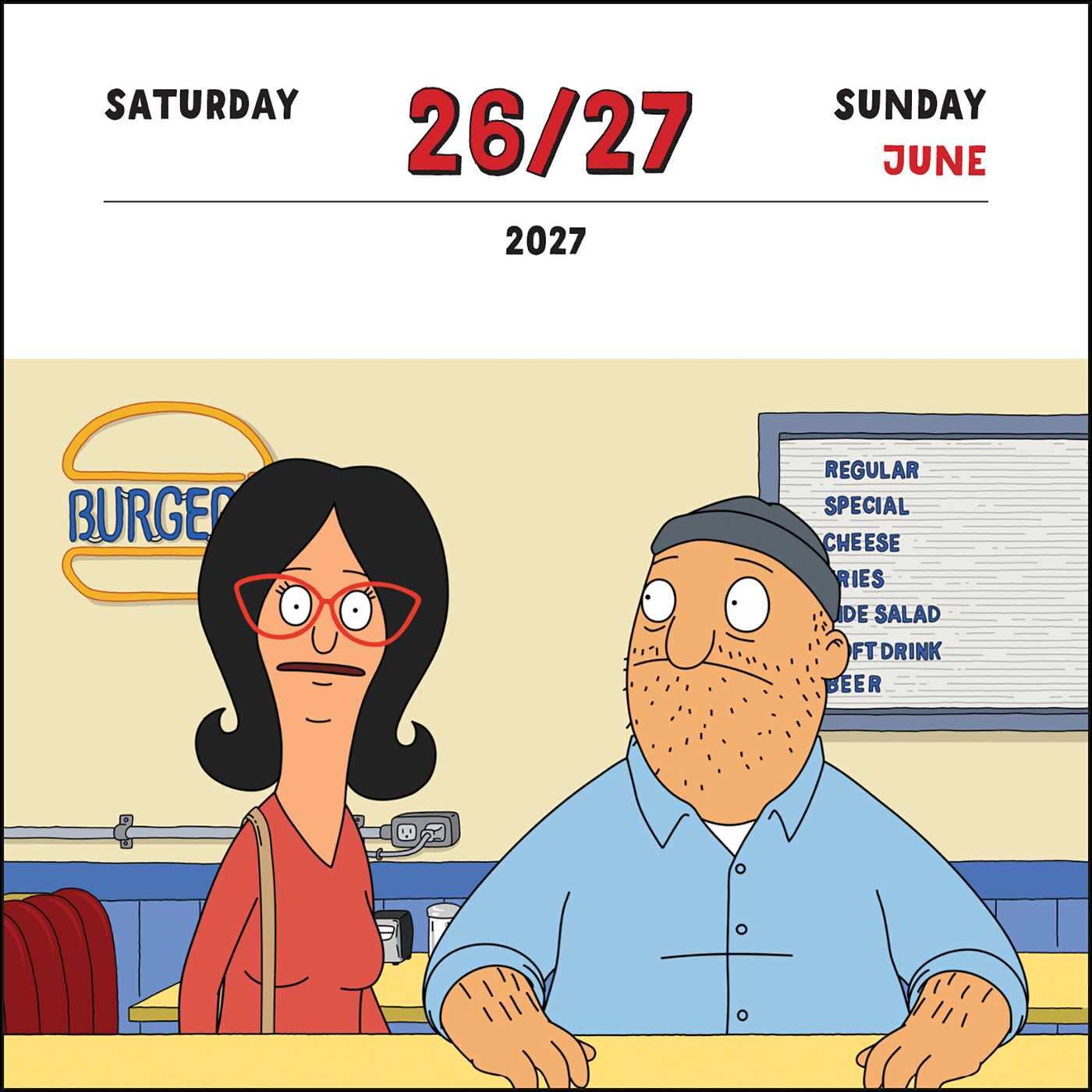 Bob's Burgers 2027 Day-to-Day Calendar