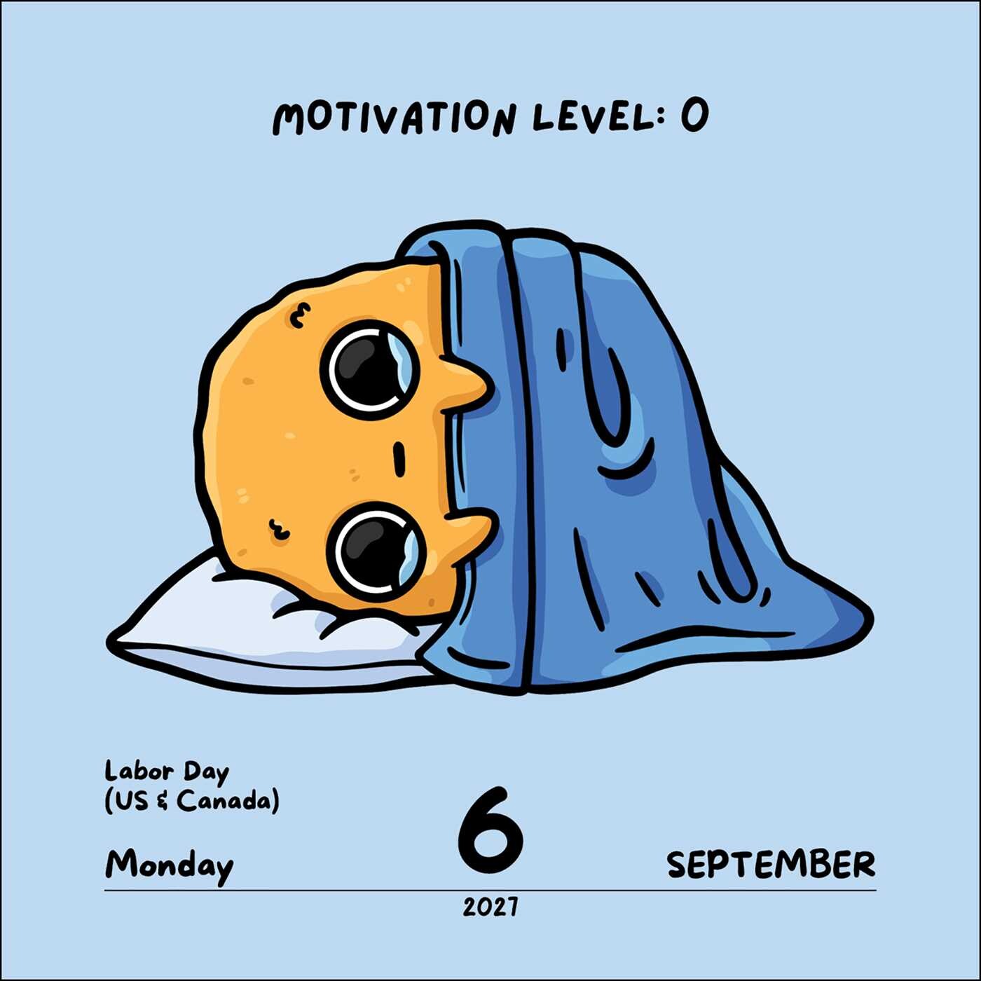 Sad Nuggie 2027 Day-to-Day Calendar