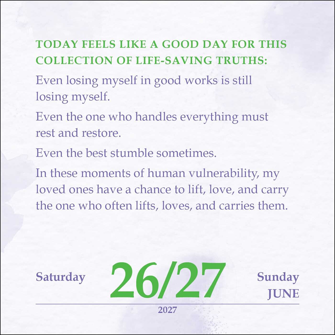 Only Love Today 2027 Day-to-Day Calendar