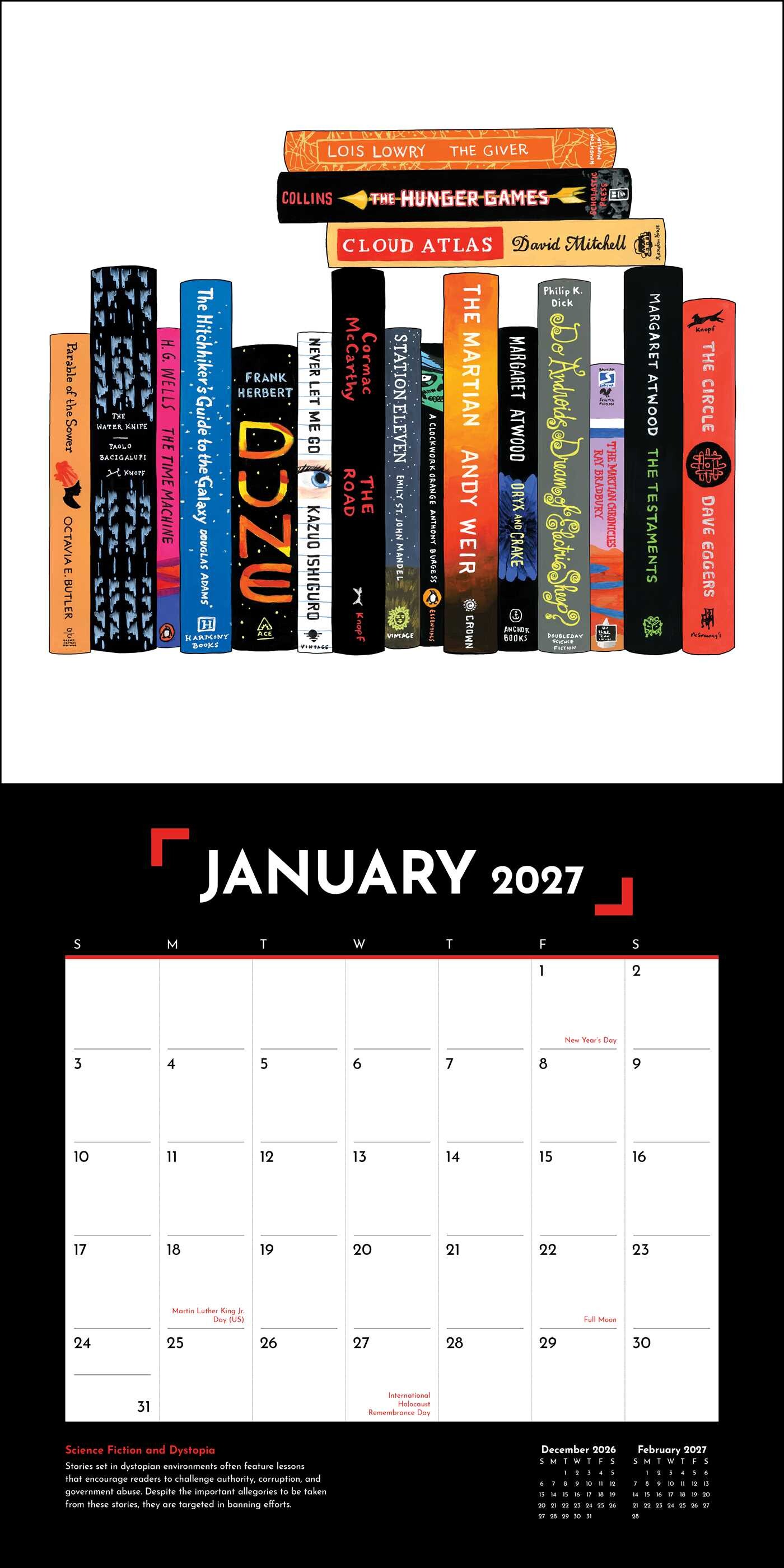 Banned Books 2027 Wall Calendar