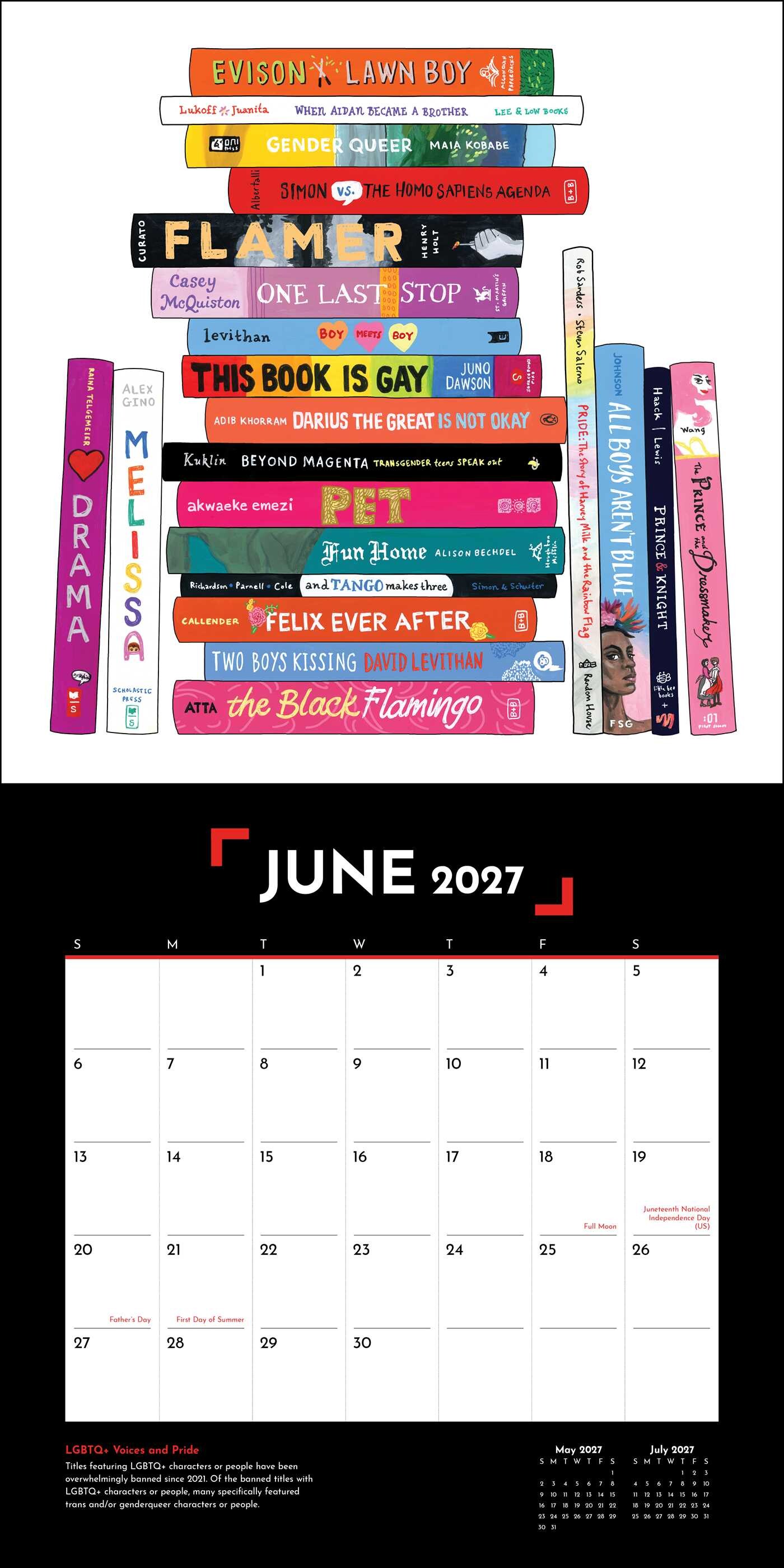 Banned Books 2027 Wall Calendar