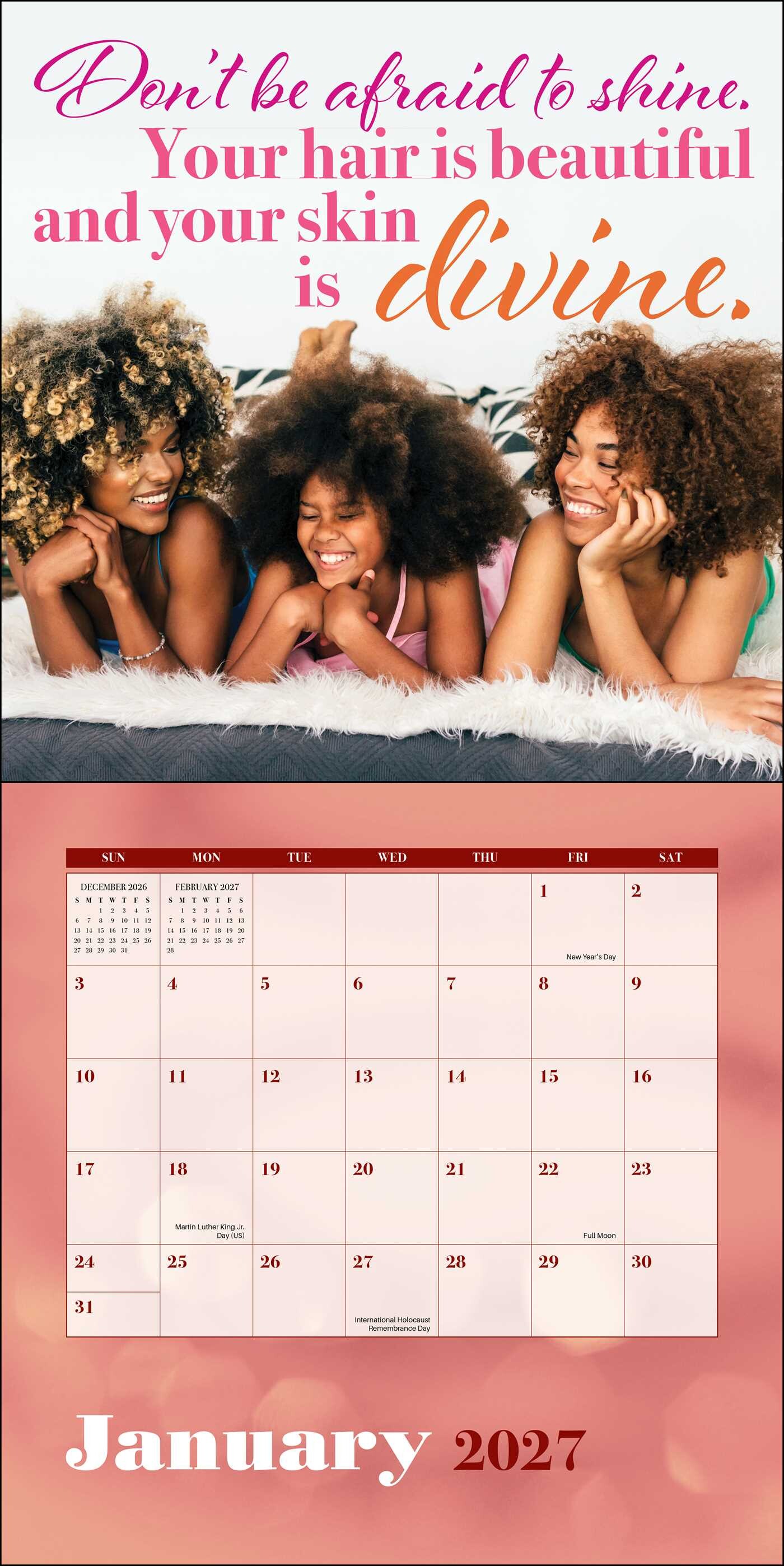 Black Girl Magic 2027 Wall Calendar
