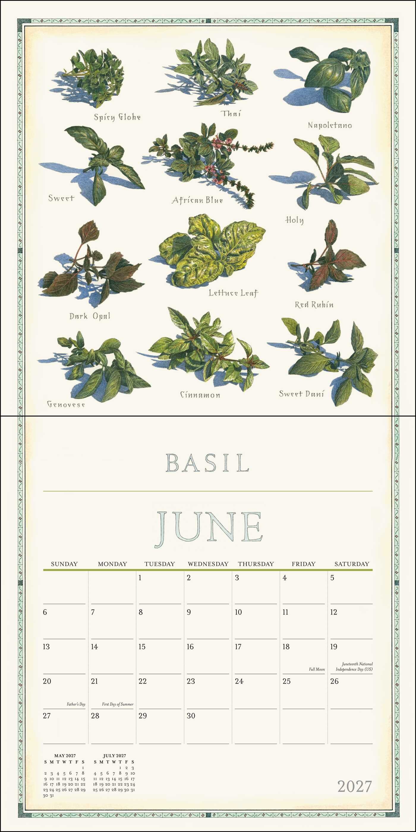 Farmer's Market 2027 Wall Calendar