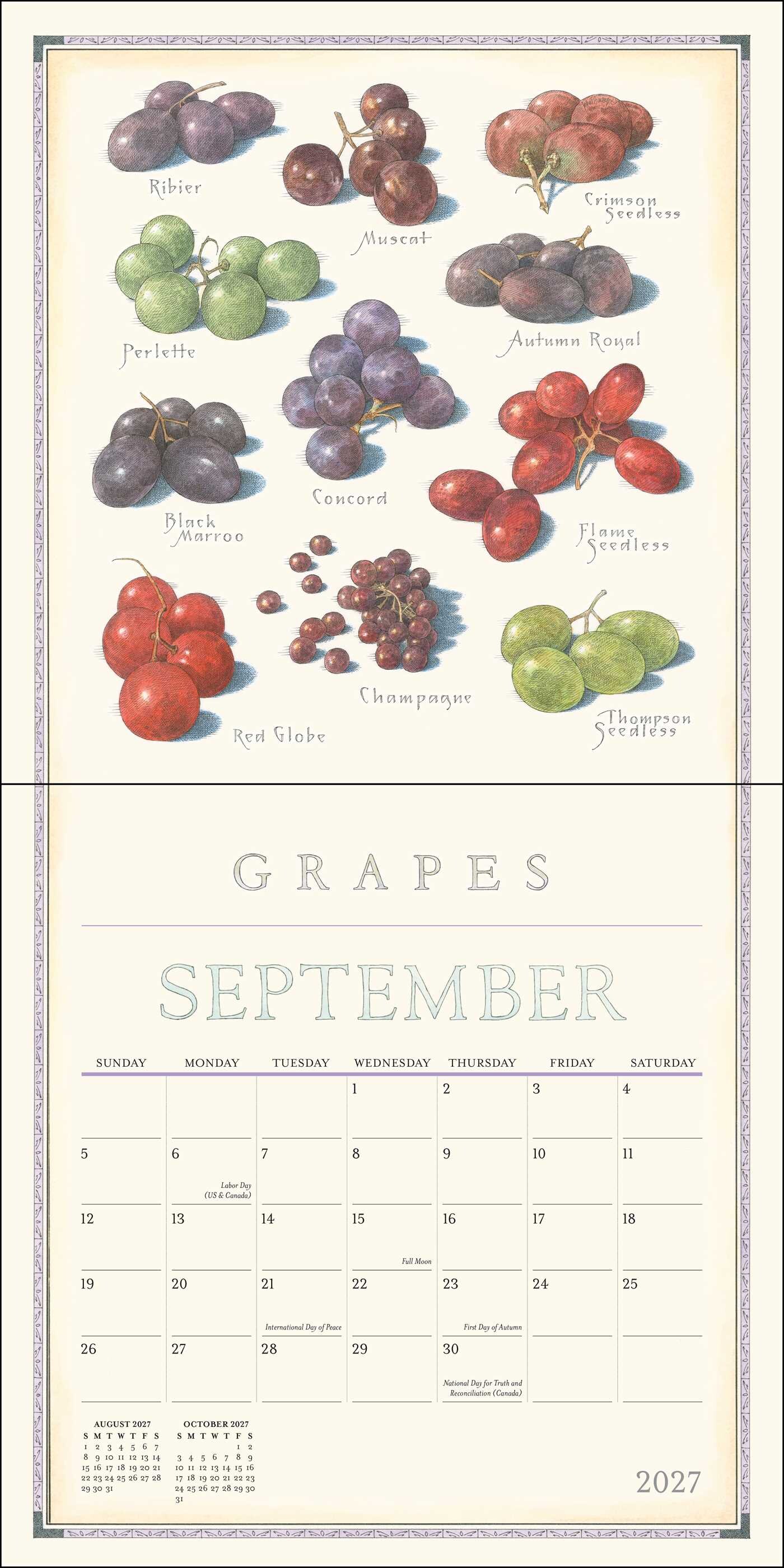 Farmer's Market 2027 Wall Calendar
