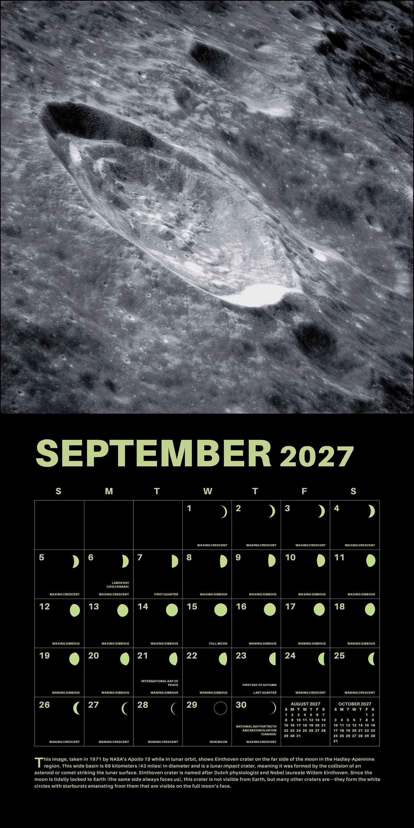 Lunar 2027 Wall Calendar