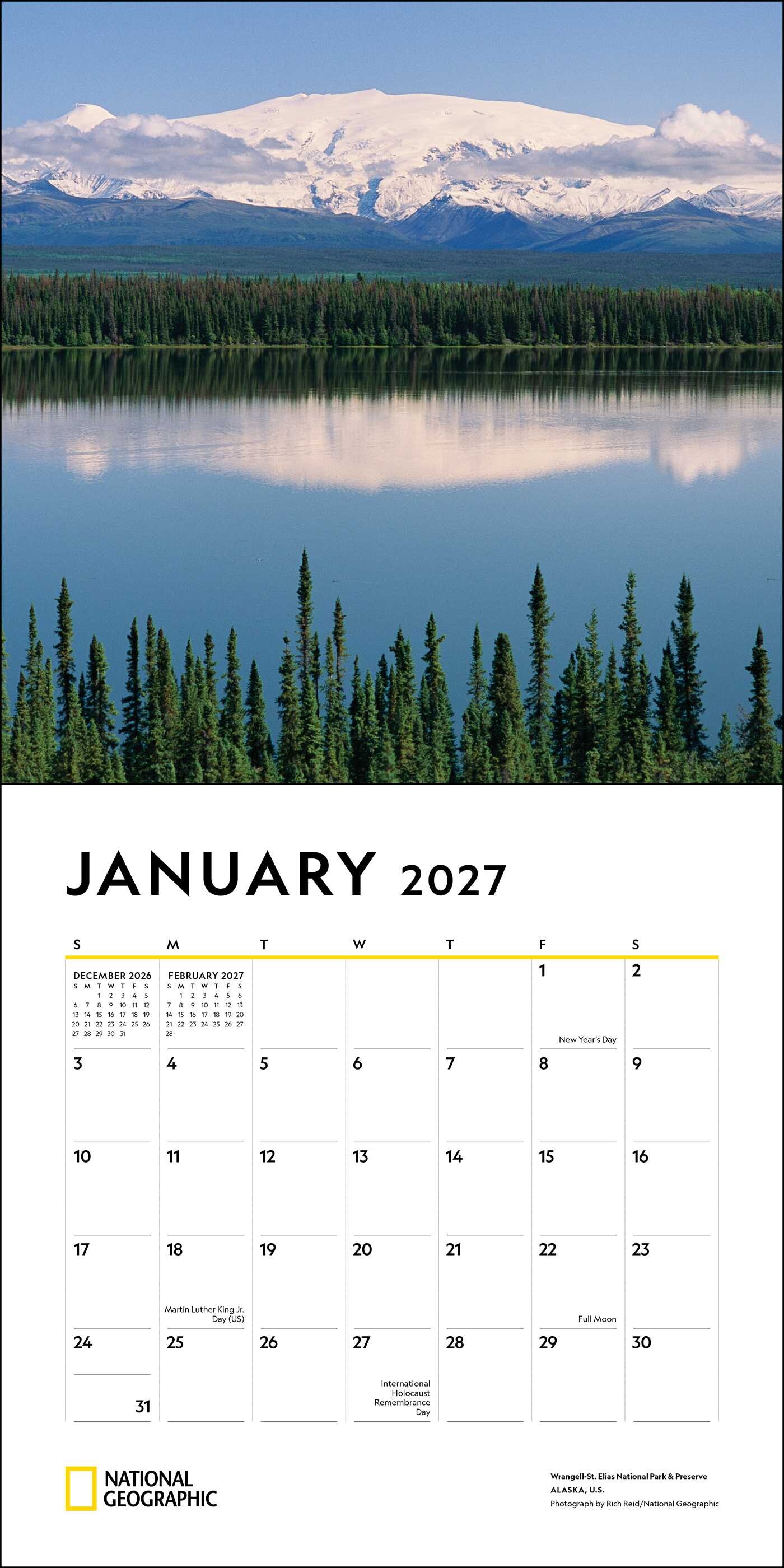 National Geographic: American Landscapes 2027 Wall Calendar
