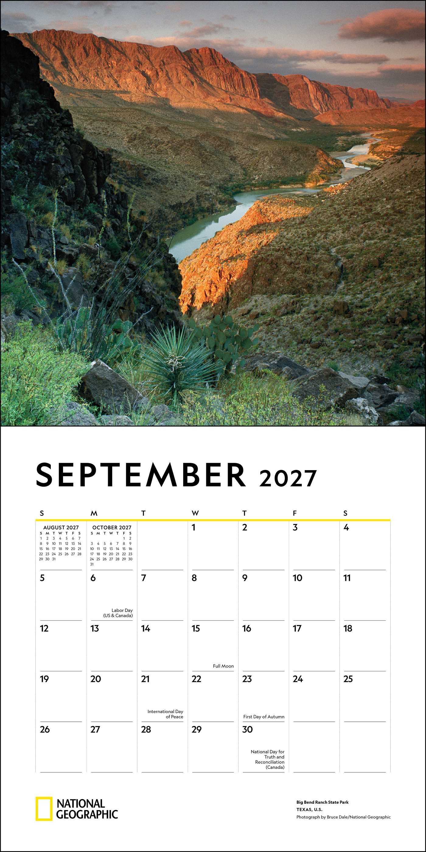 National Geographic: American Landscapes 2027 Wall Calendar