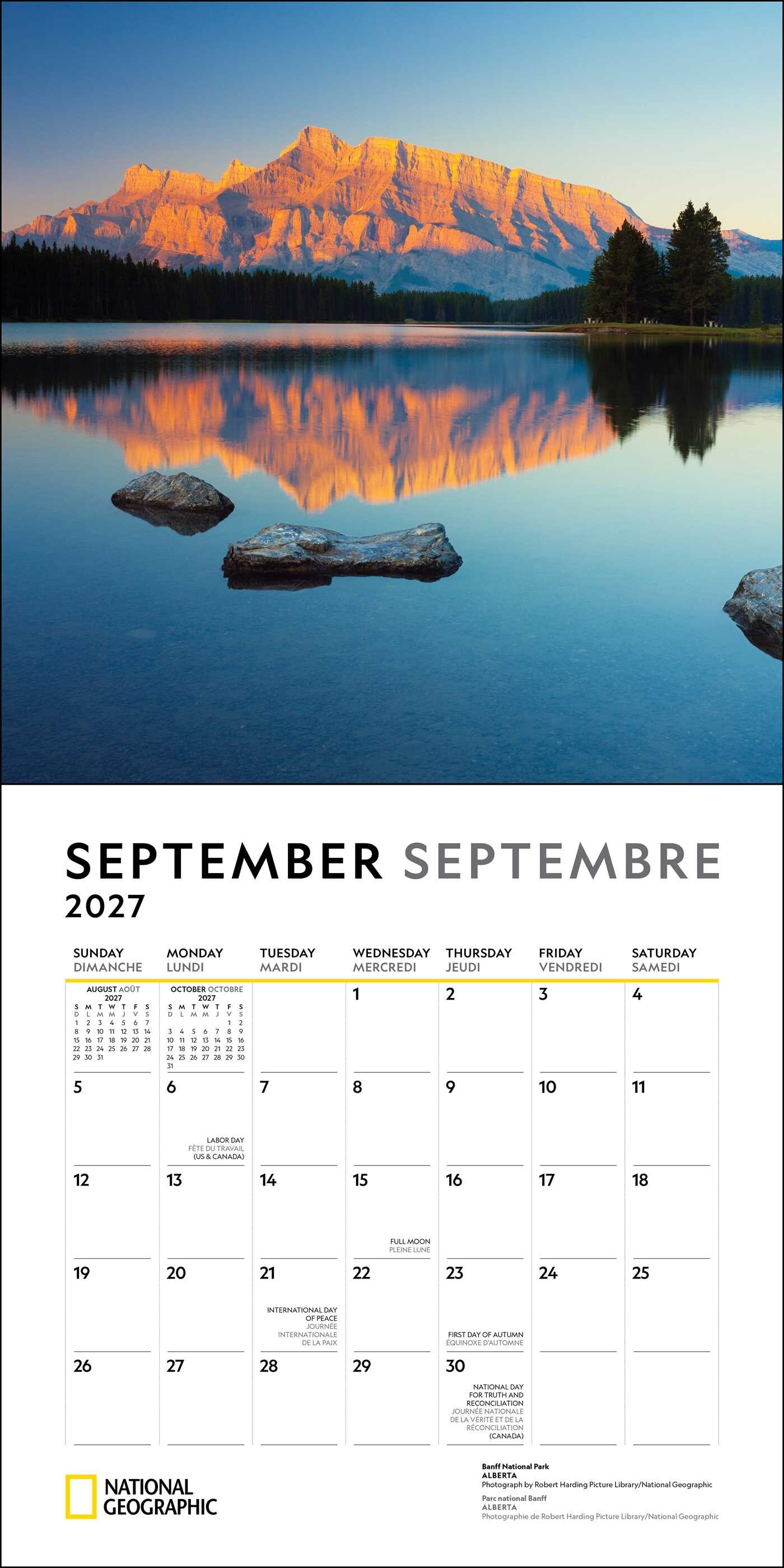 National Geographic: Canada 2027 Wall Calendar