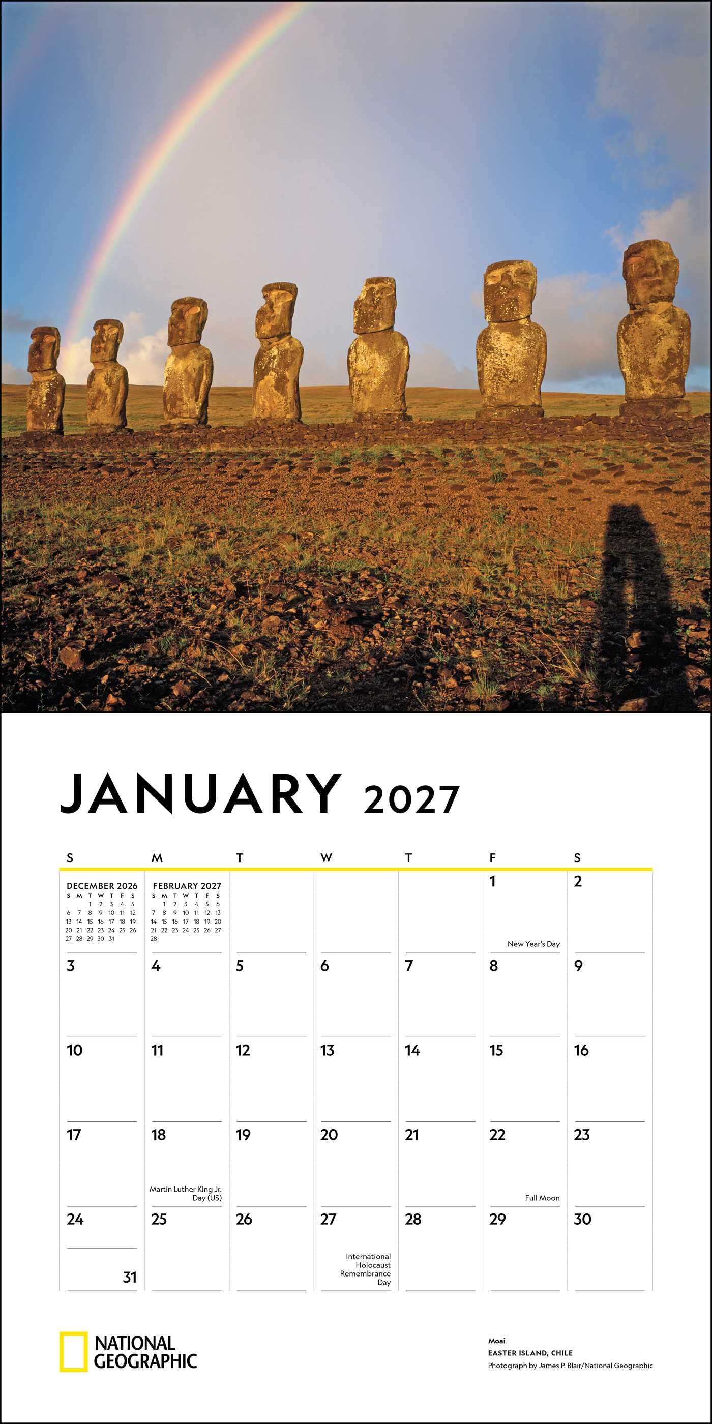 National Geographic: Journeys of a Lifetime 2027 Wall Calendar