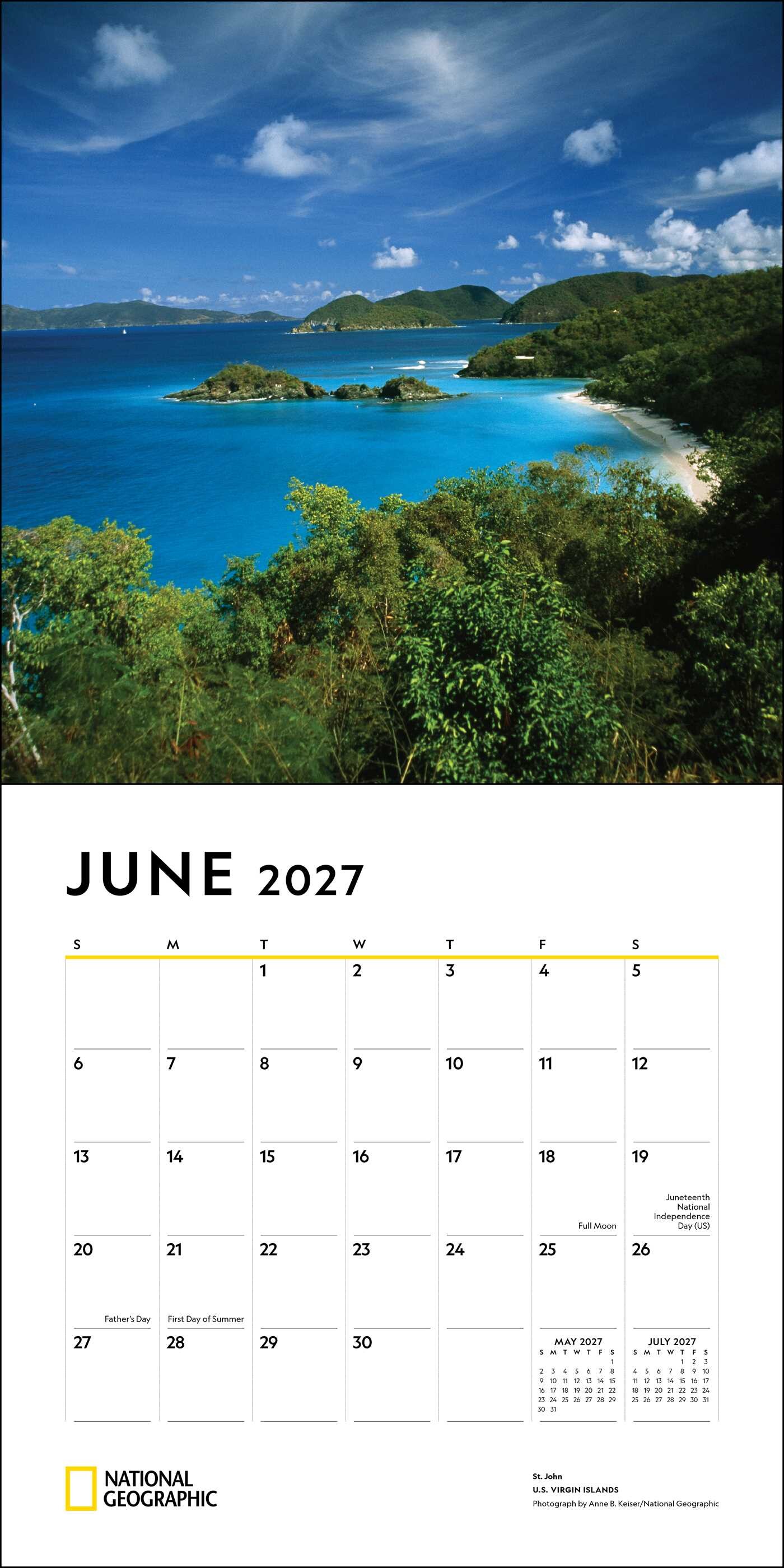 National Geographic: Most Beautiful Places 2027 Wall Calendar