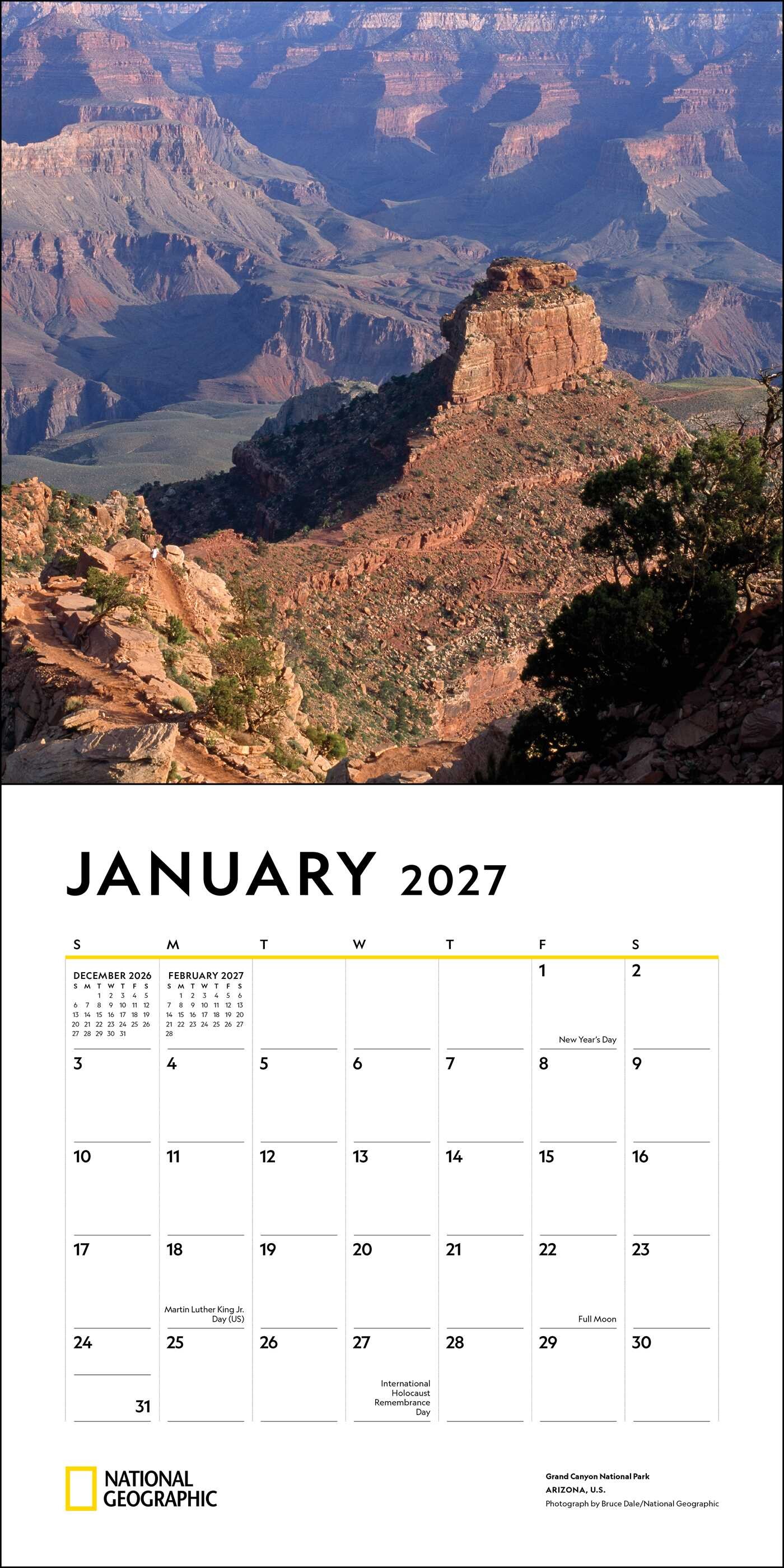 National Geographic: National Parks 2027 Wall Calendar