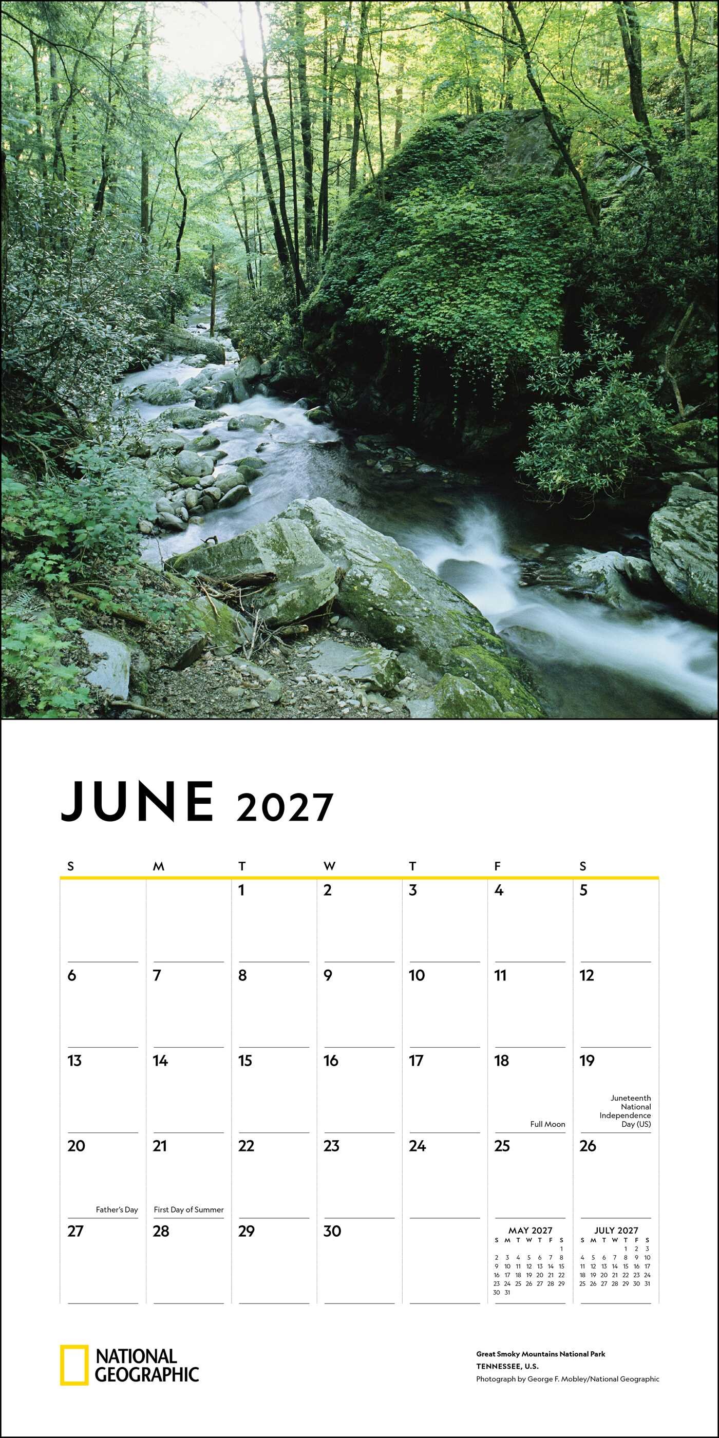 National Geographic: National Parks 2027 Wall Calendar