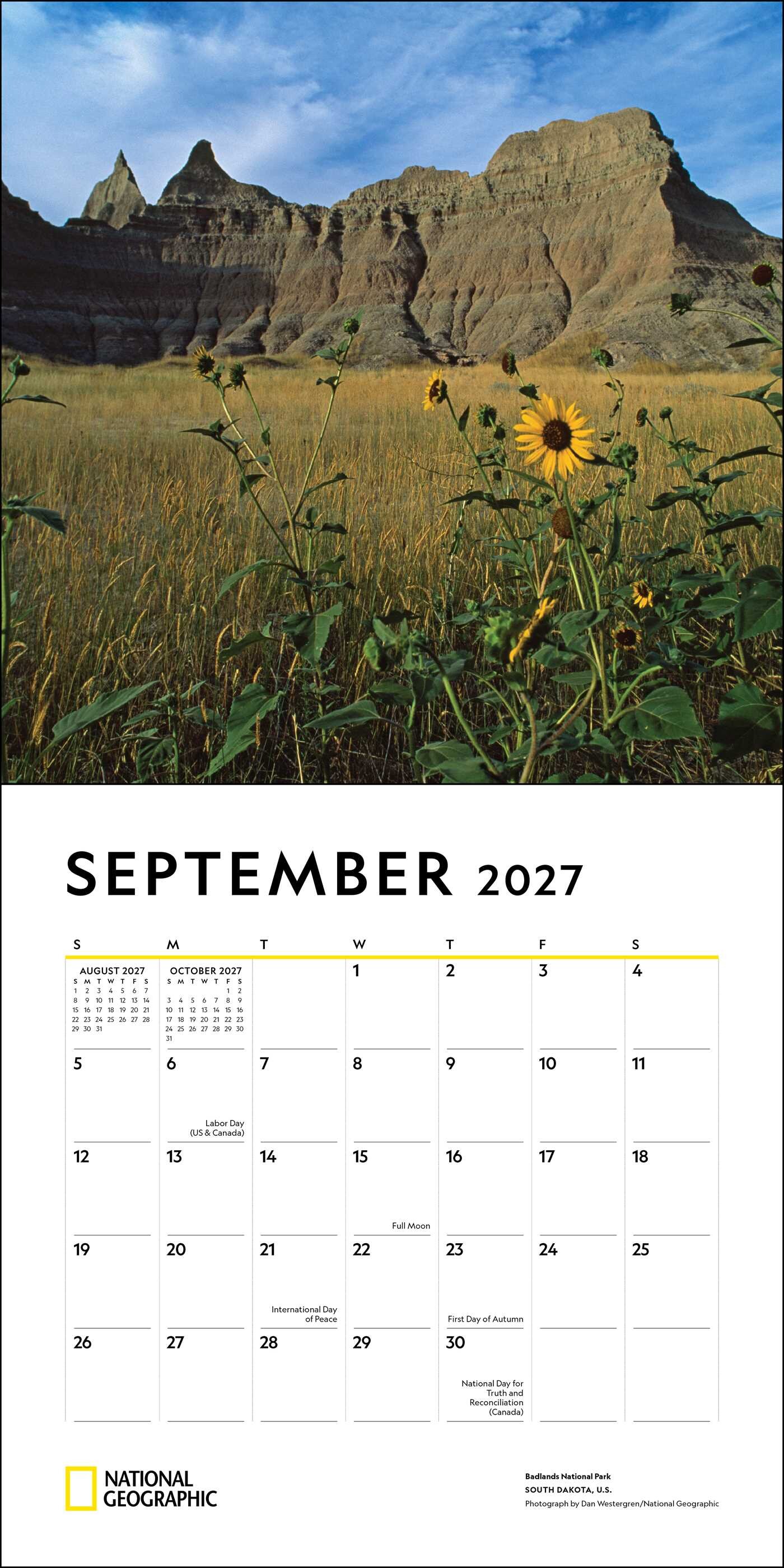 National Geographic: National Parks 2027 Wall Calendar