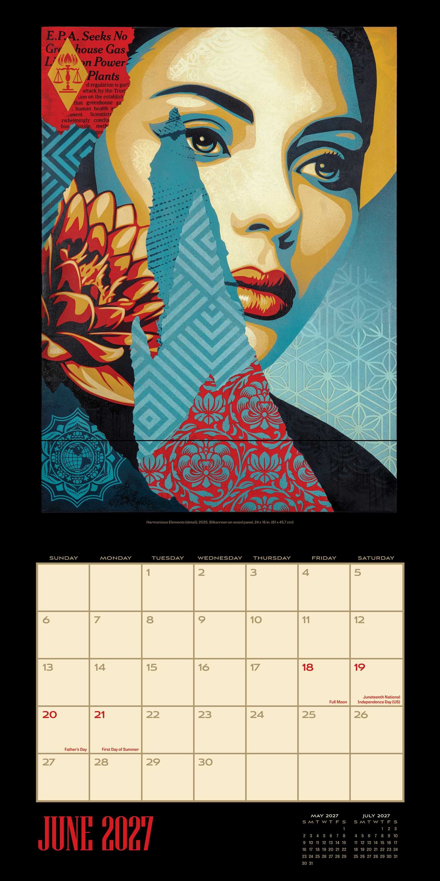 Shepard Fairey 2027 Wall Calendar