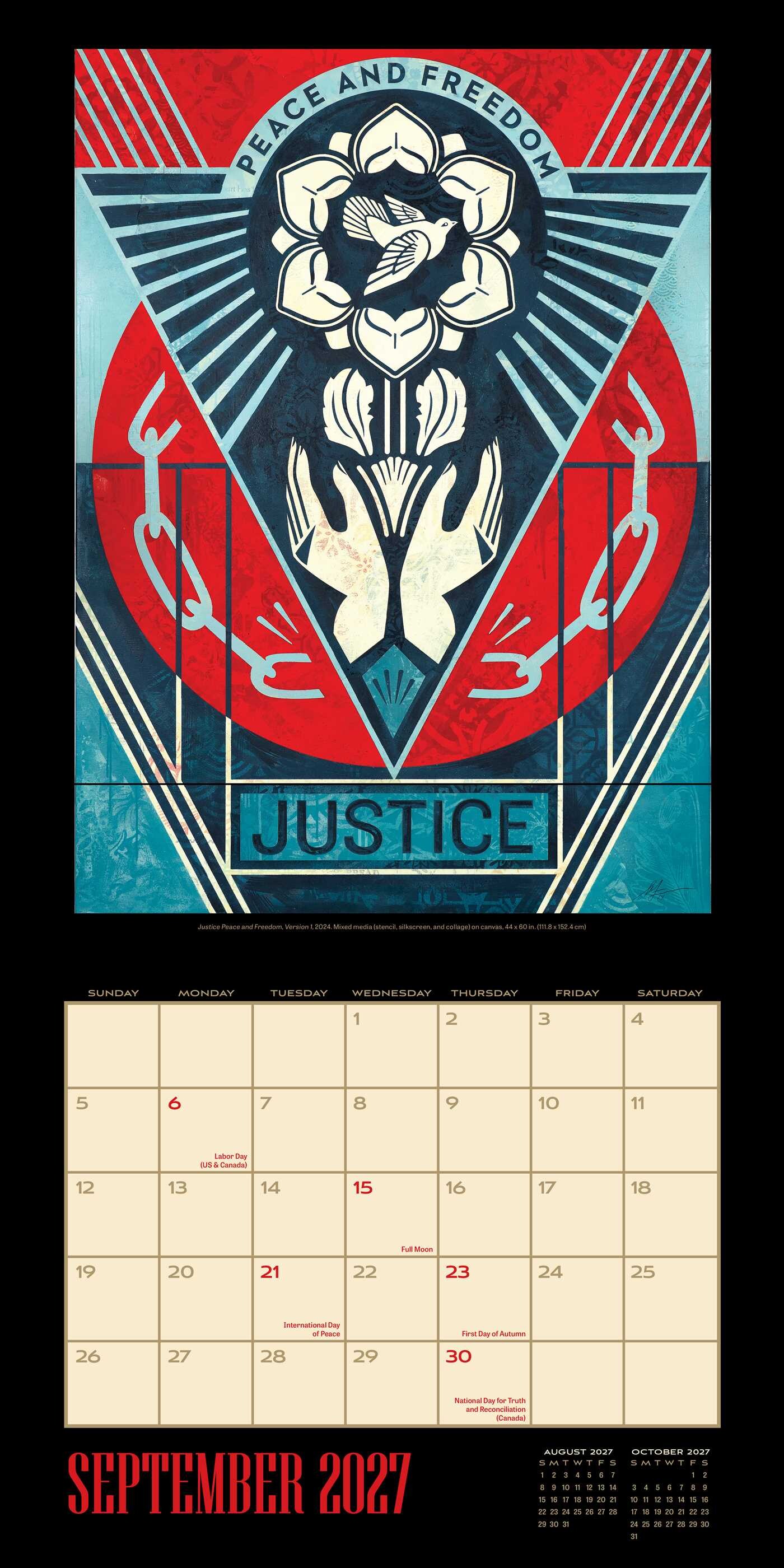 Shepard Fairey 2027 Wall Calendar