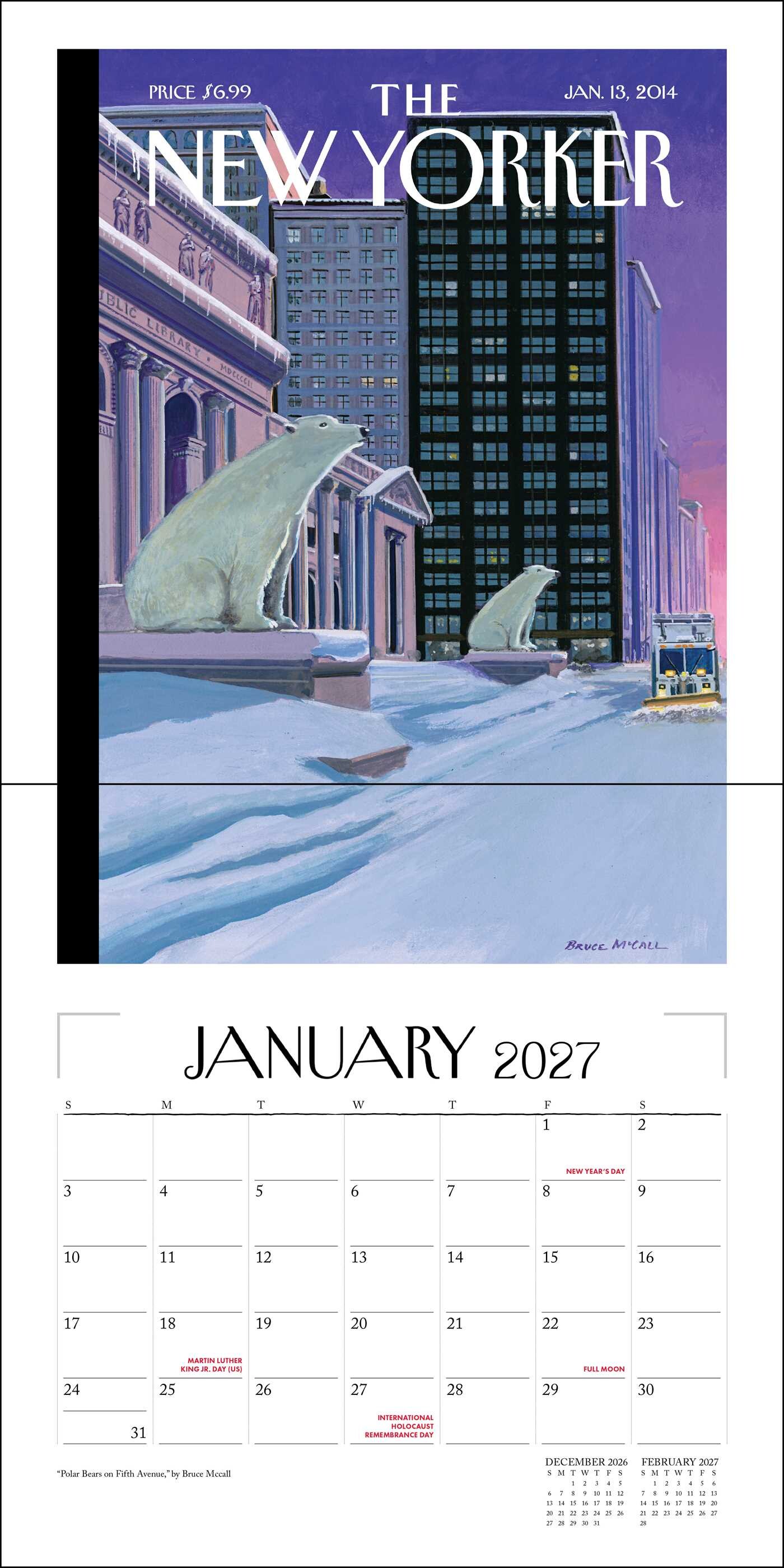 New Yorker: A City in Covers 2027 Wall Calendar