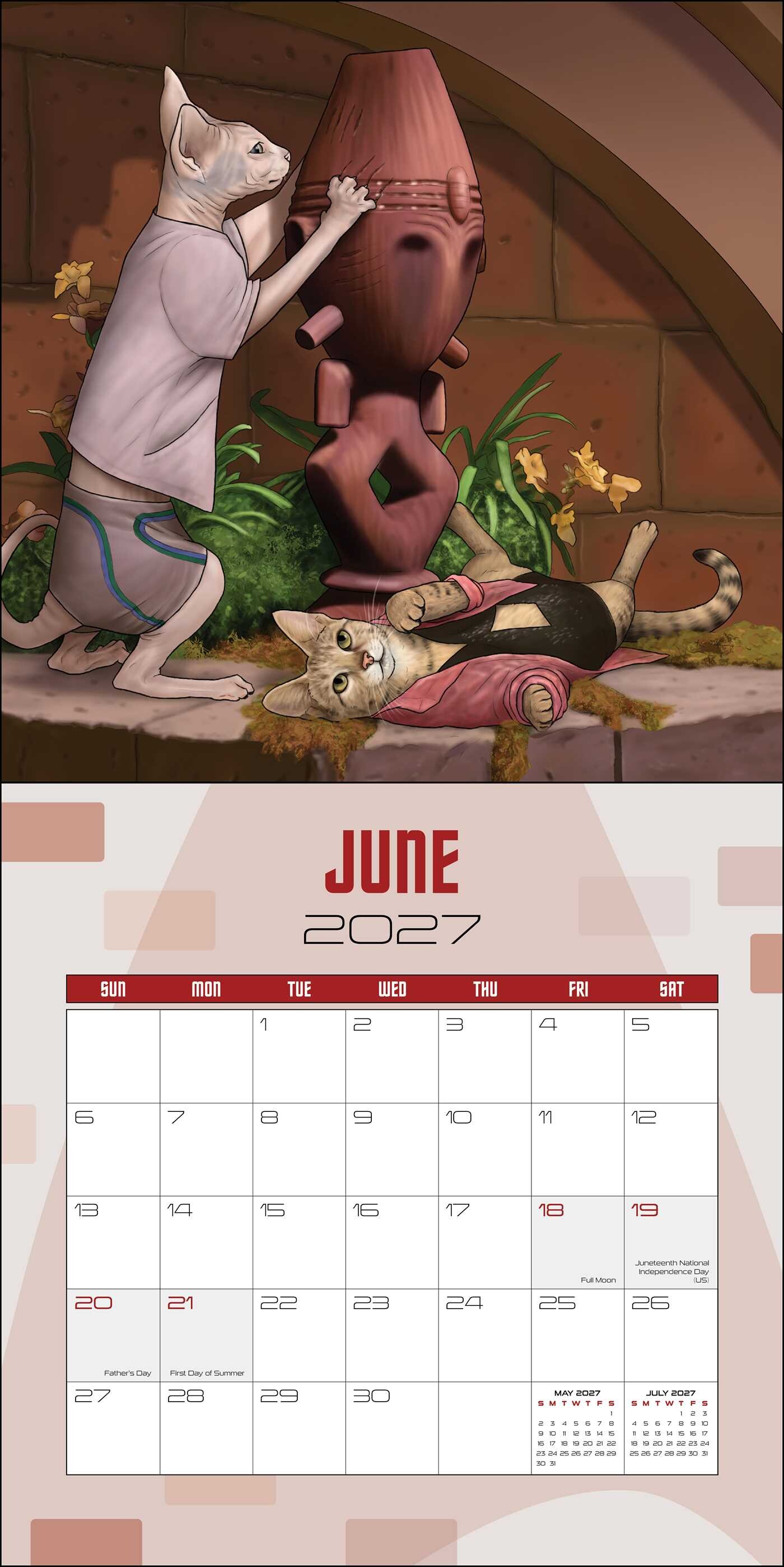 Star Trek: Cats 2027 Wall Calendar