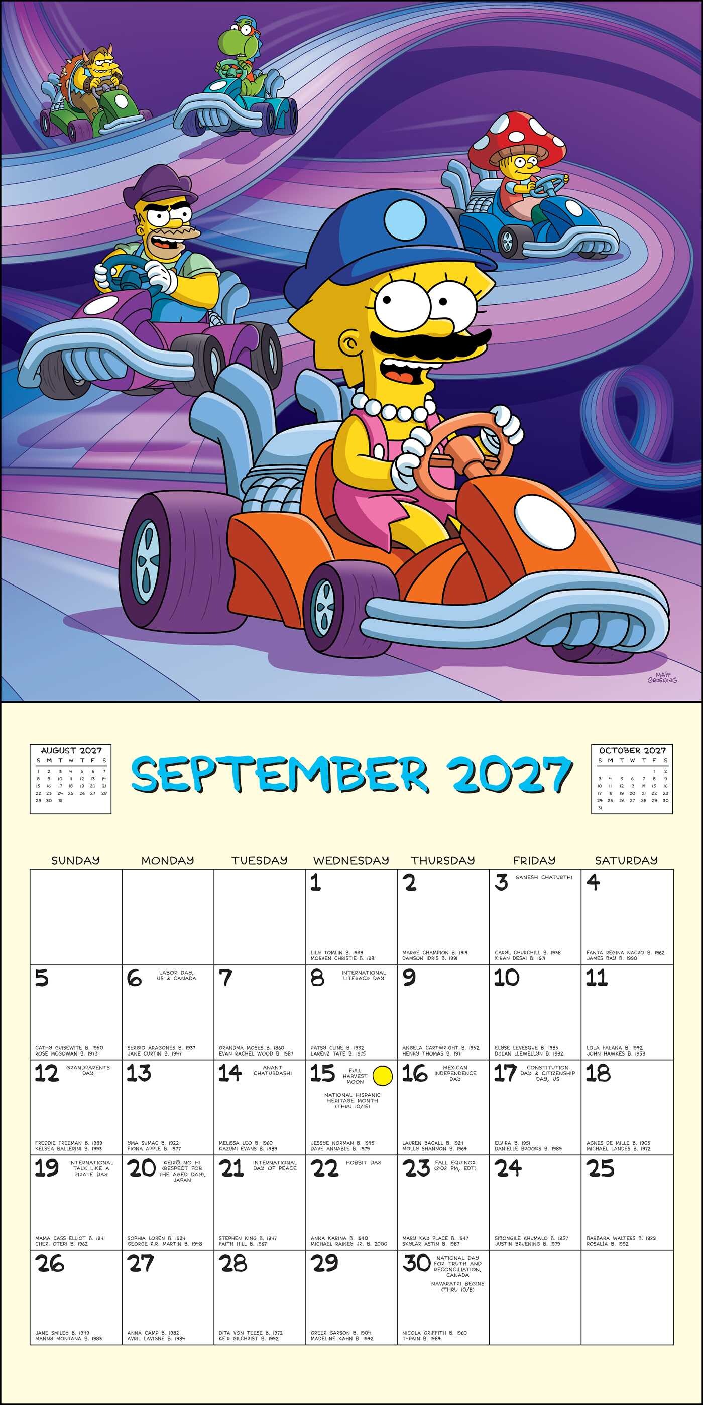 Simpsons 2027 Wall Calendar