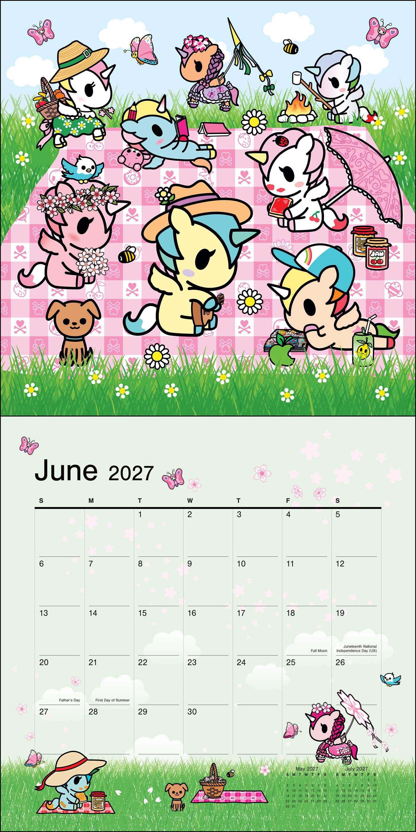 tokidoki 2027 Wall Calendar (Includes Stickers)