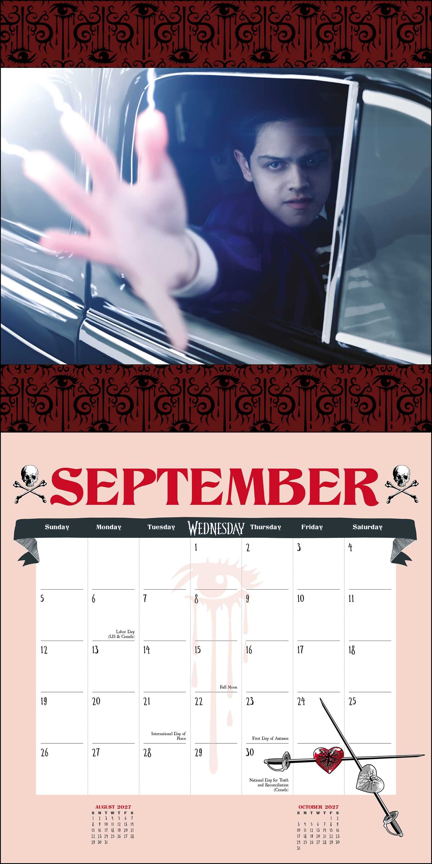 Wednesday 2027 Wall Calendar (Includes Stickers)