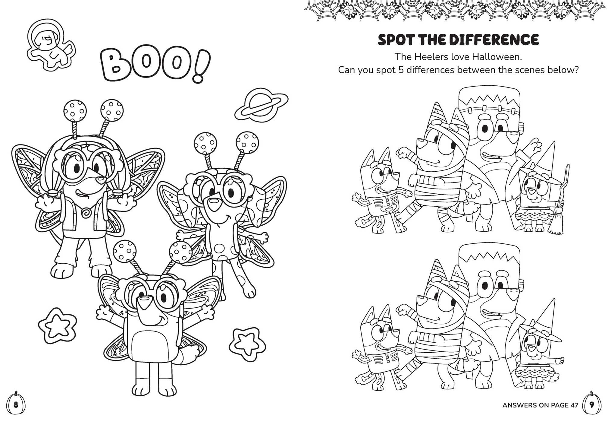 Bluey Colortivity: Happy Halloween!