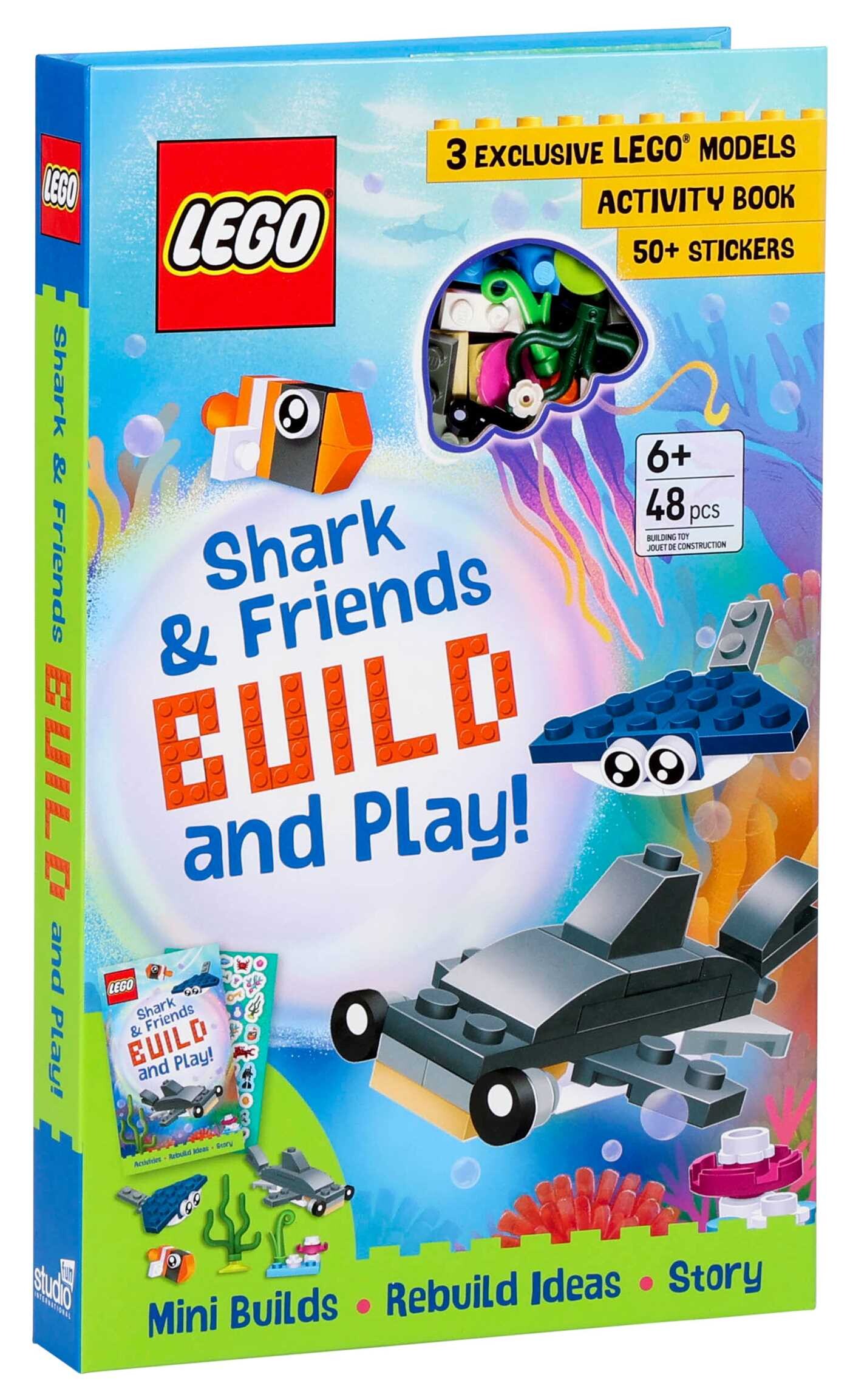 LEGO Books: Shark & Friends Build and Play Box