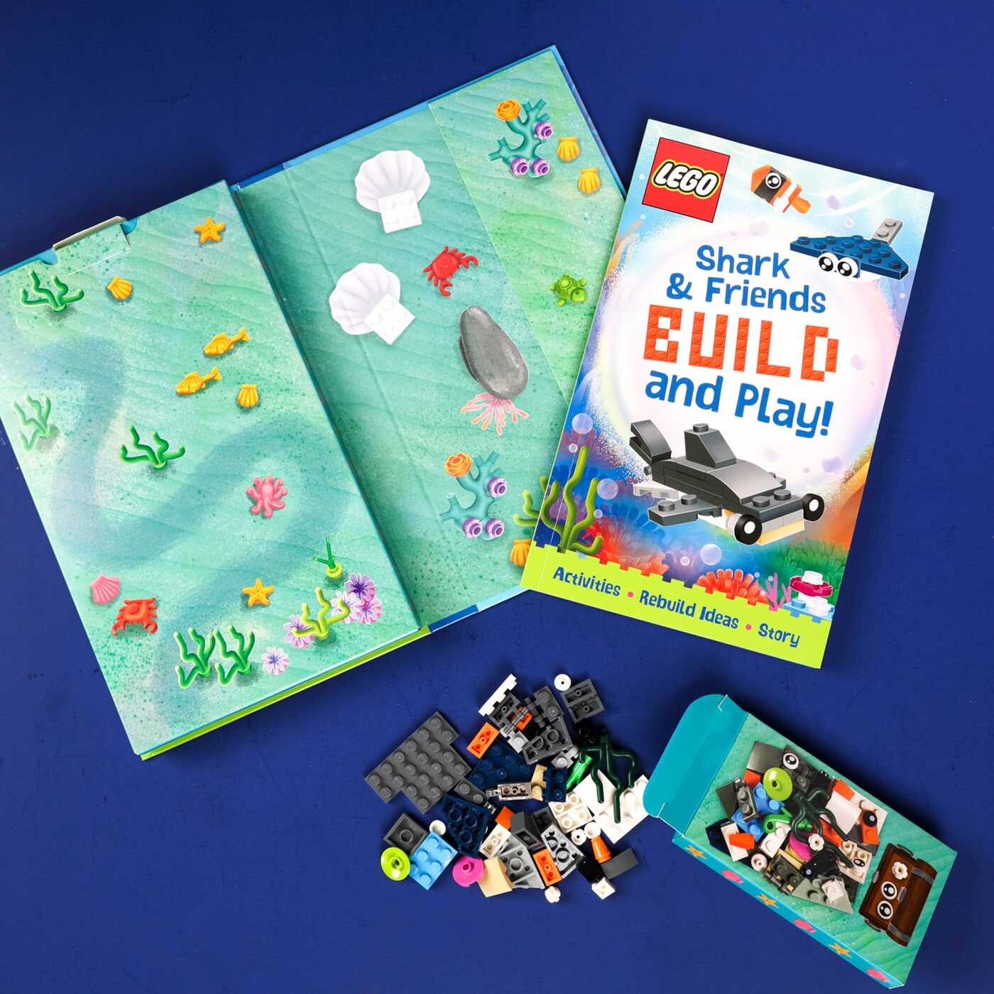 LEGO Books: Shark & Friends Build and Play Box
