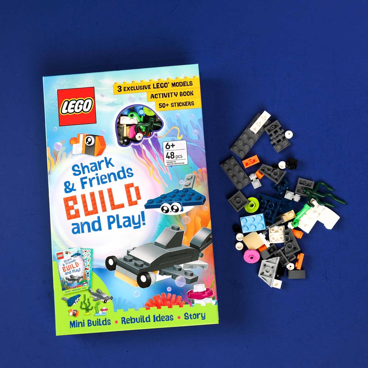 LEGO Books: Shark & Friends Build and Play Box