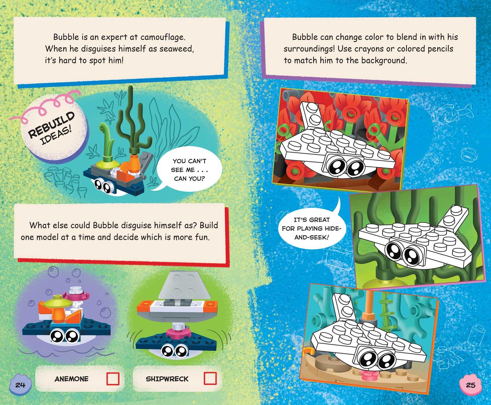 LEGO Books: Shark & Friends Build and Play Box