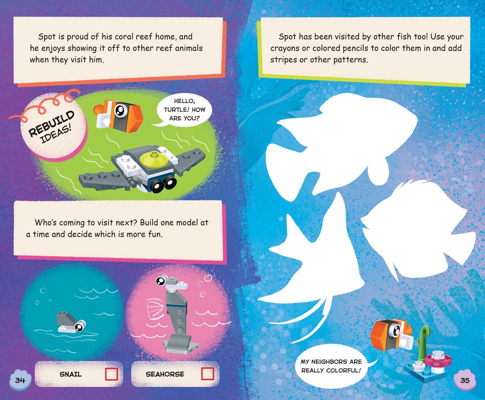 LEGO Books: Shark & Friends Build and Play Box