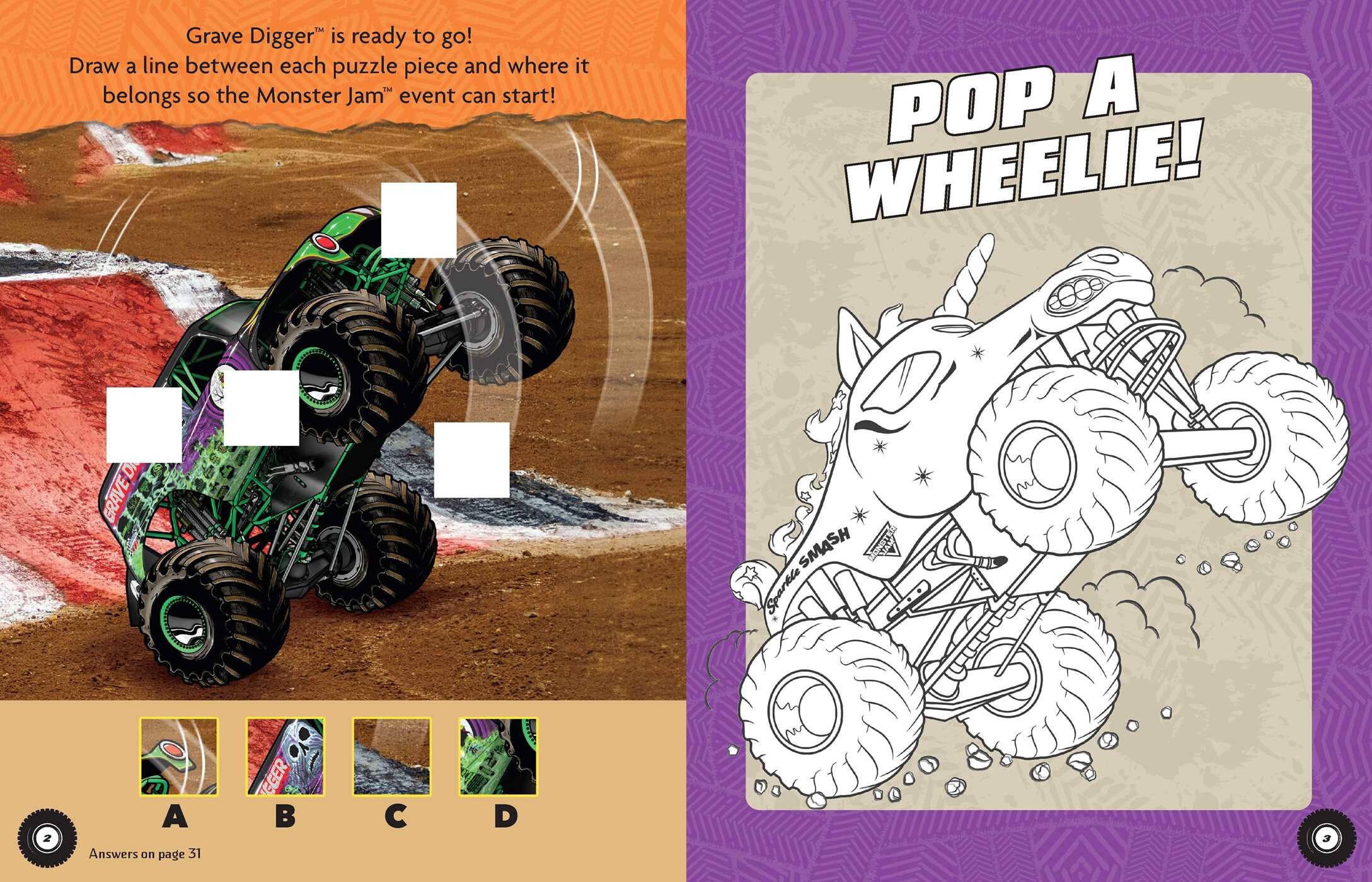 Monster Jam Magnetic Play Set
