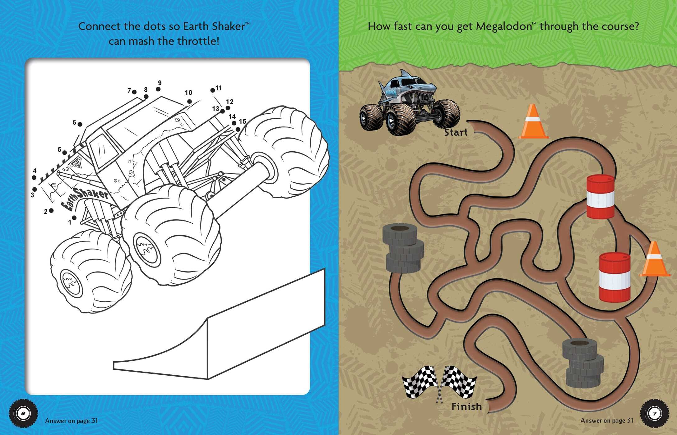 Monster Jam Magnetic Play Set