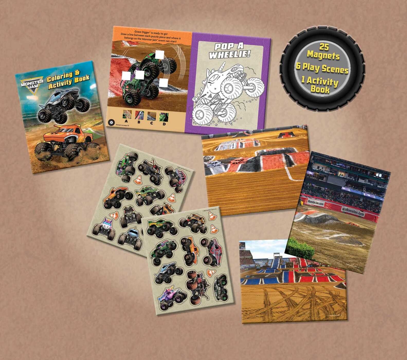 Monster Jam Magnetic Play Set