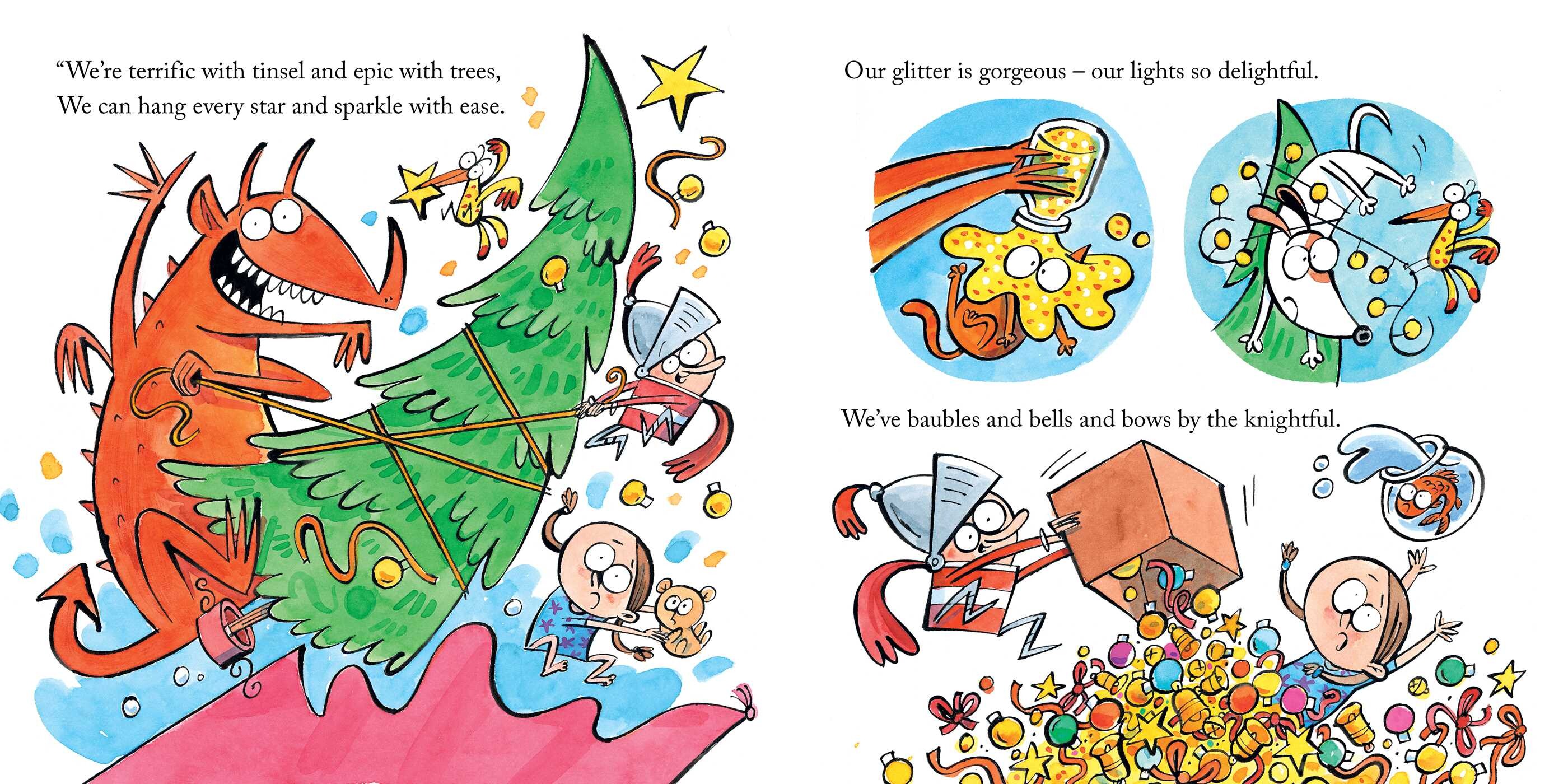 Dragon with the Blazing Bottom at Christmas