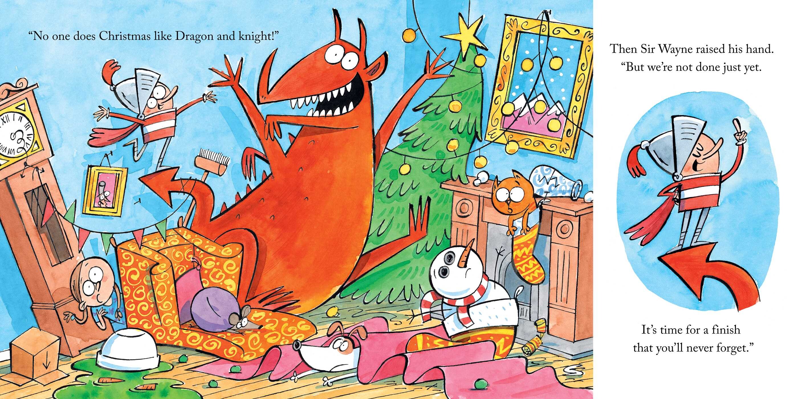 Dragon with the Blazing Bottom at Christmas