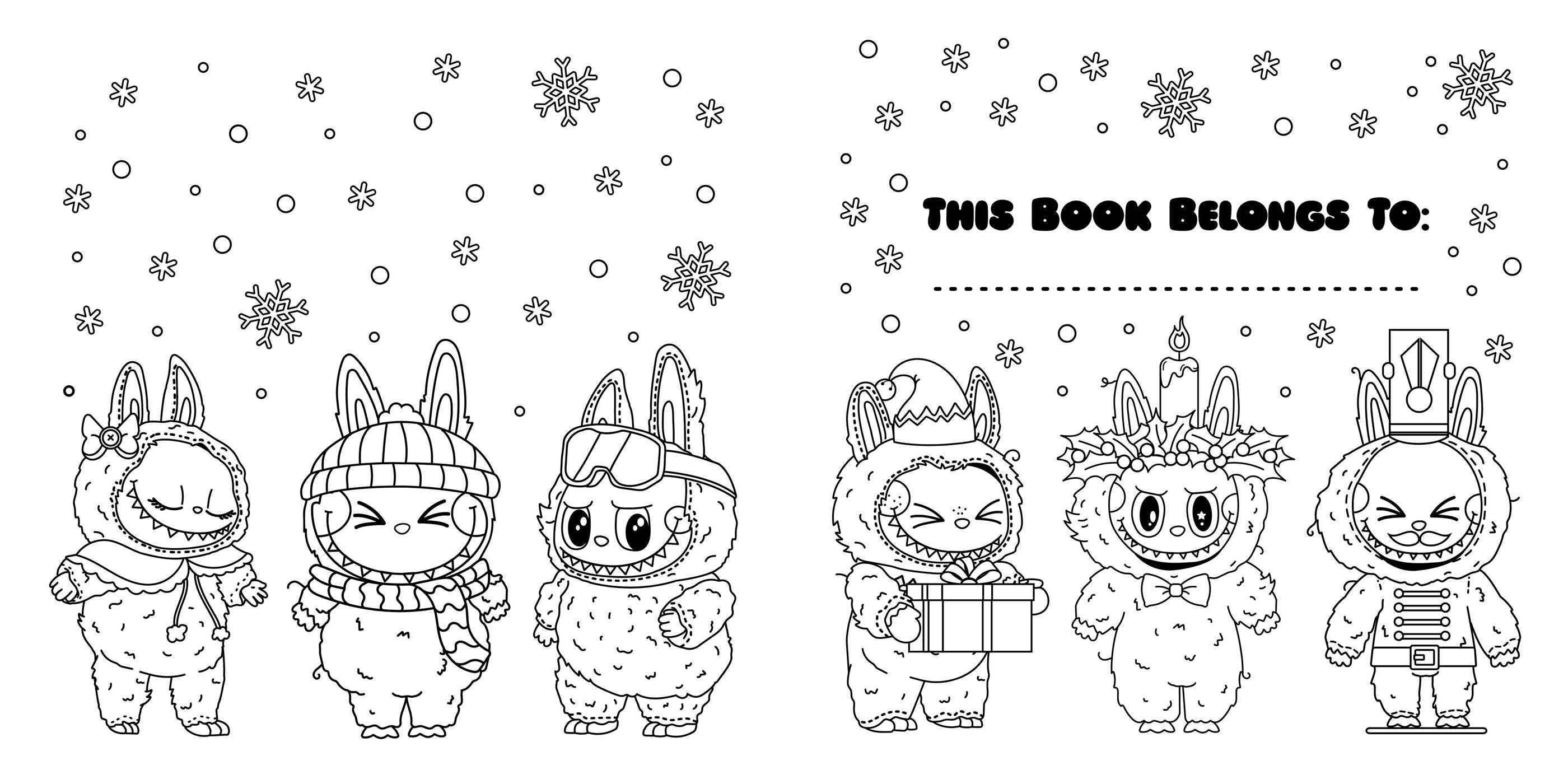Very Merry Lafufu Cosy Colouring Book