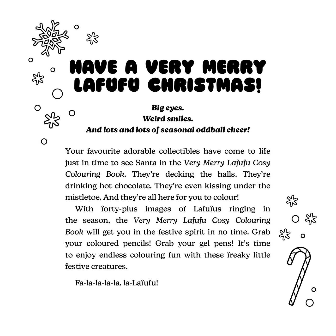 Very Merry Lafufu Cosy Colouring Book