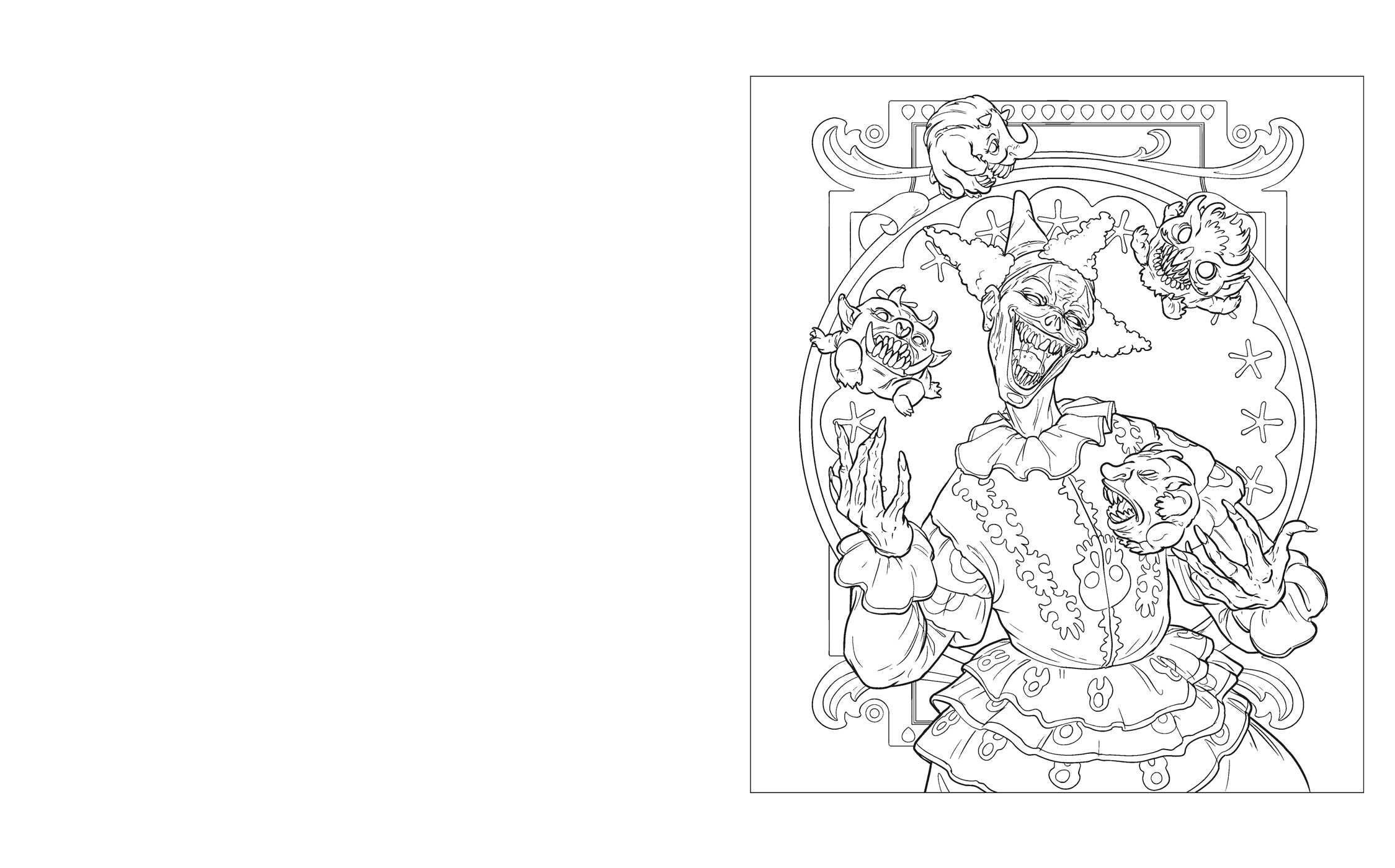 Ghoulish Horror Coloring Kit