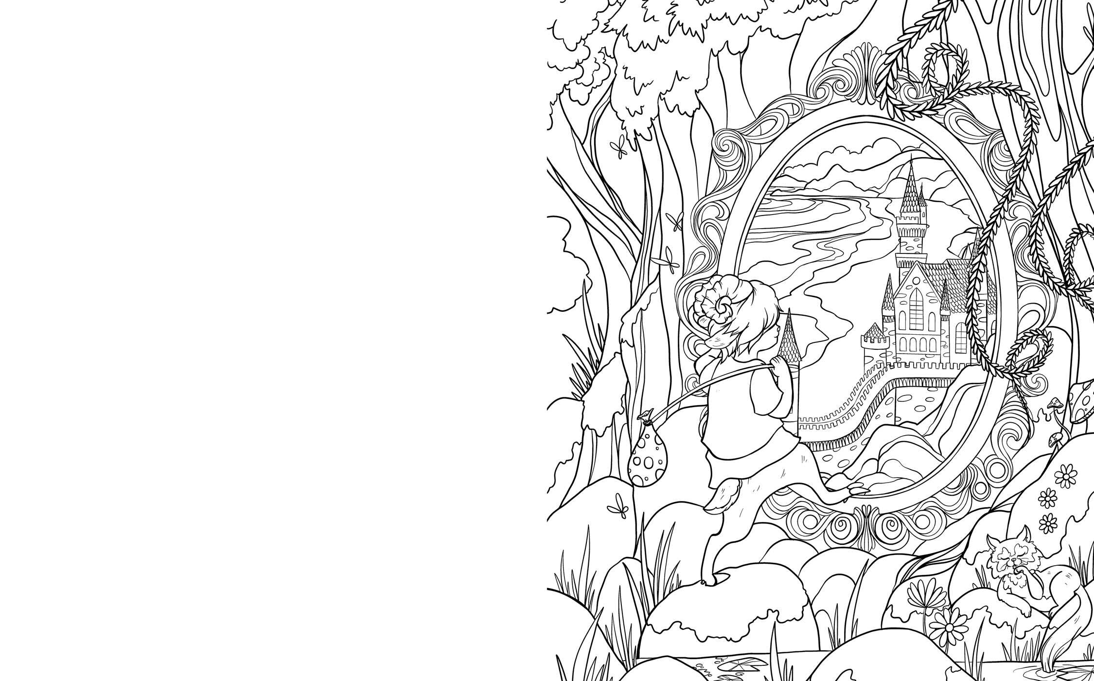 Magic Mirrors Coloring Book