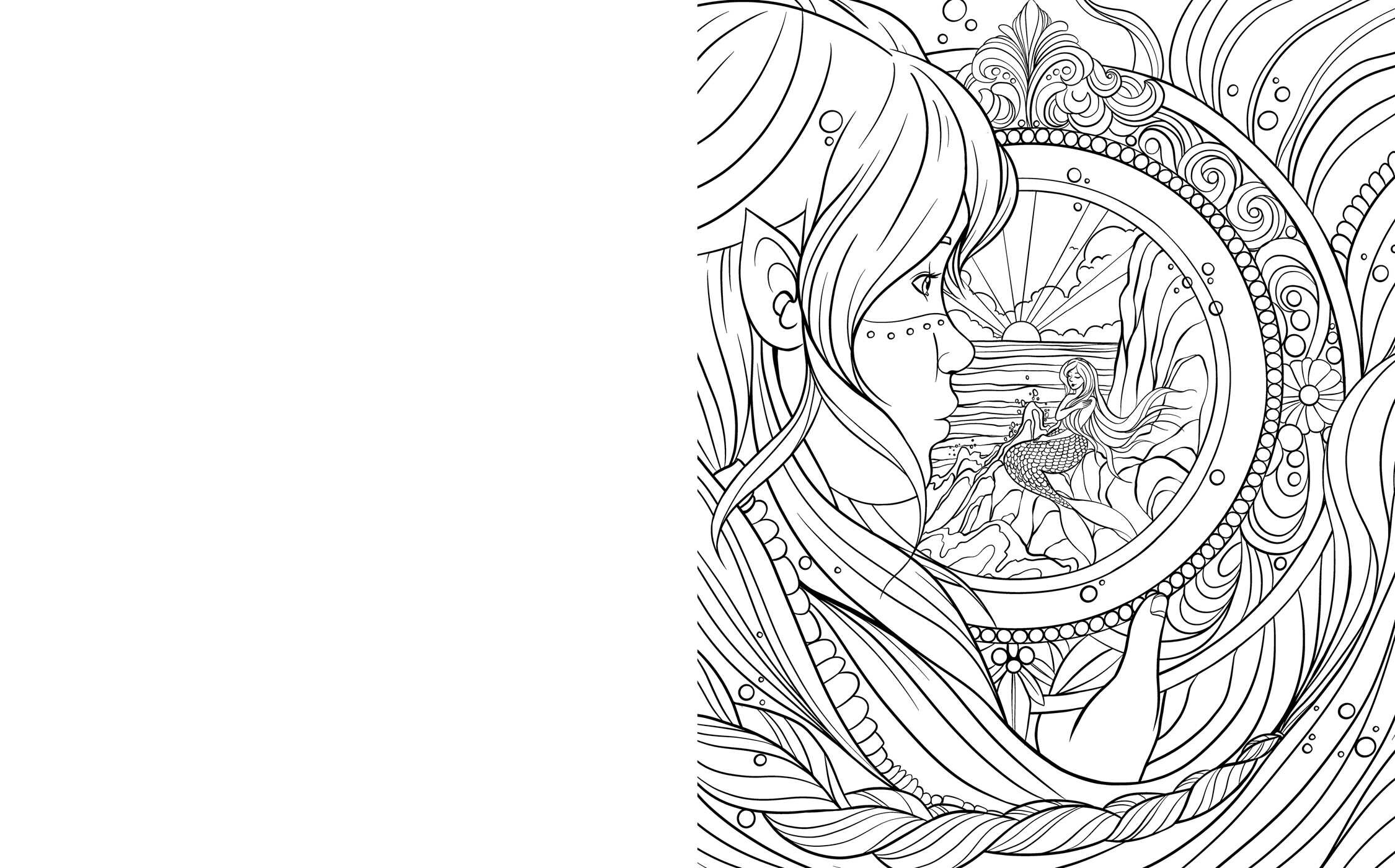 Magic Mirrors Coloring Book