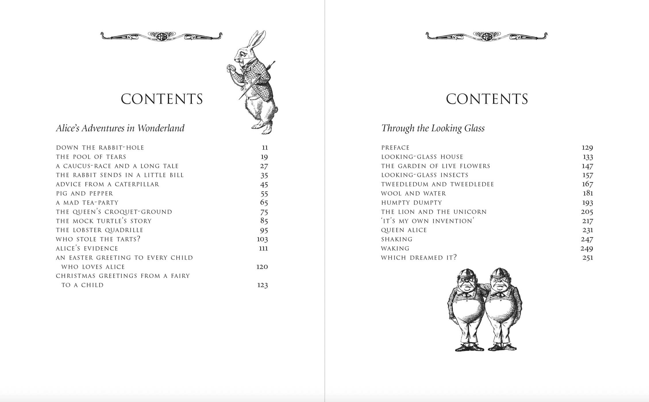 Alice's Adventures In Wonderland and Through the Looking Glass