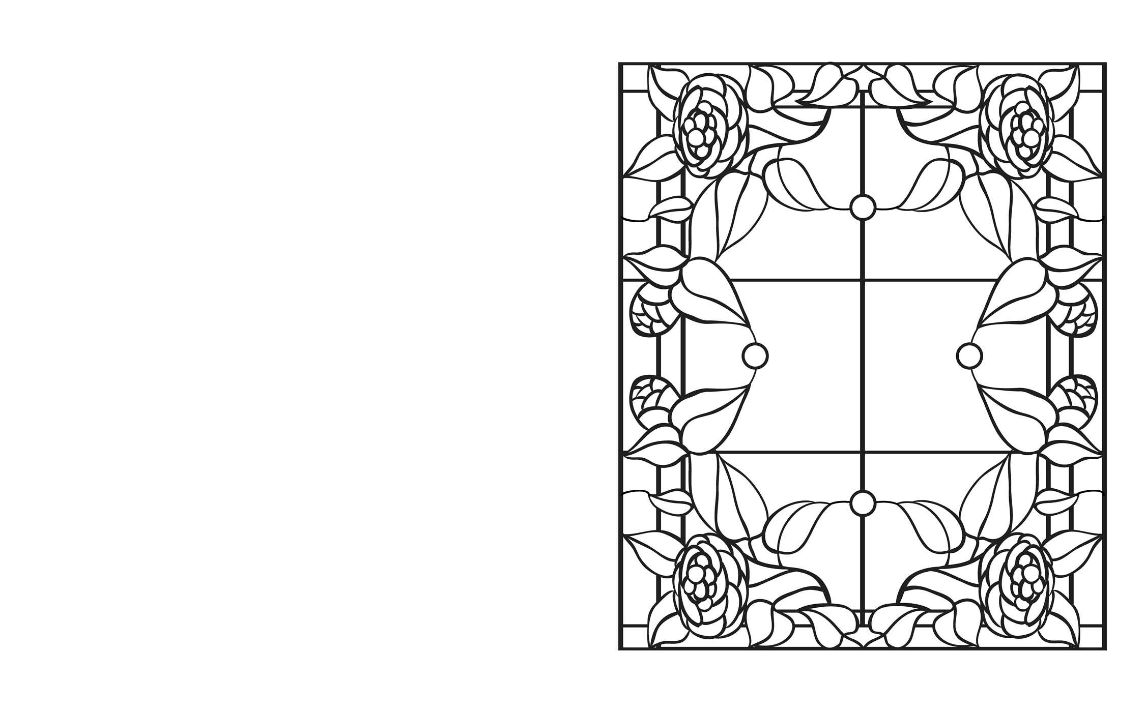 Stained Glass Coloring Book