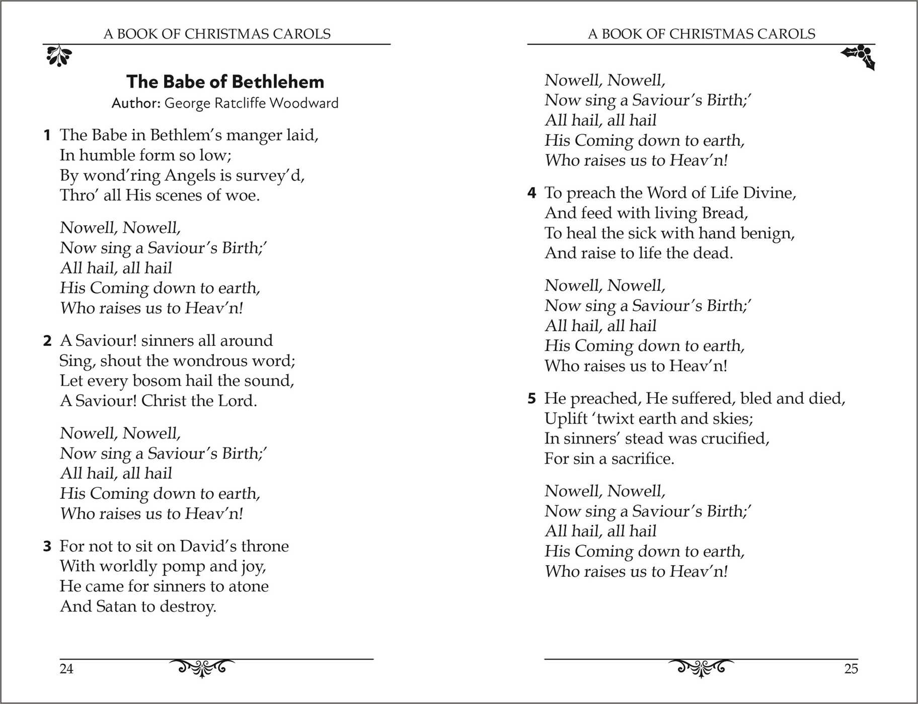 Book of Christmas Carols