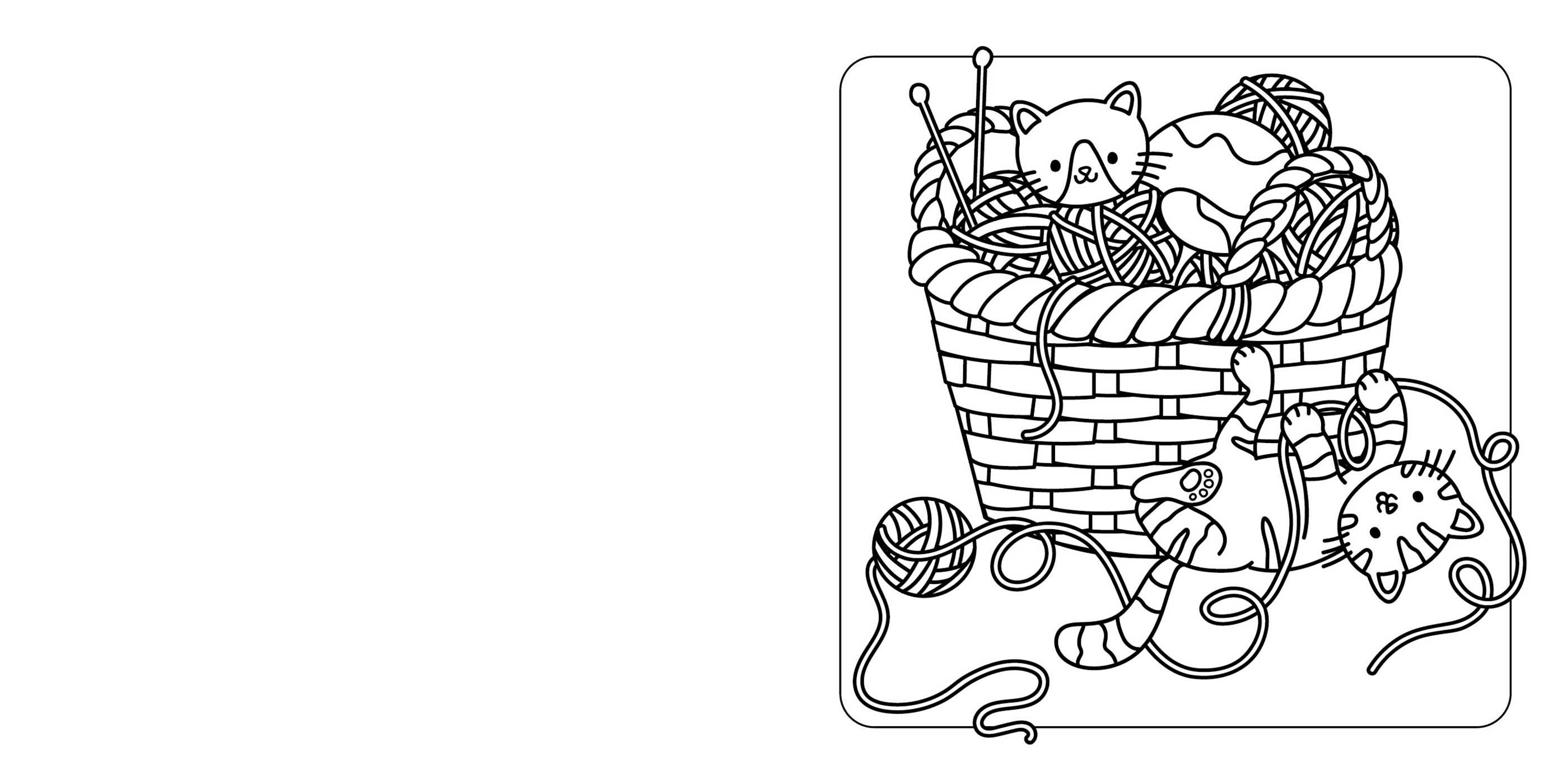 Cozy Cats Cute Coloring Book