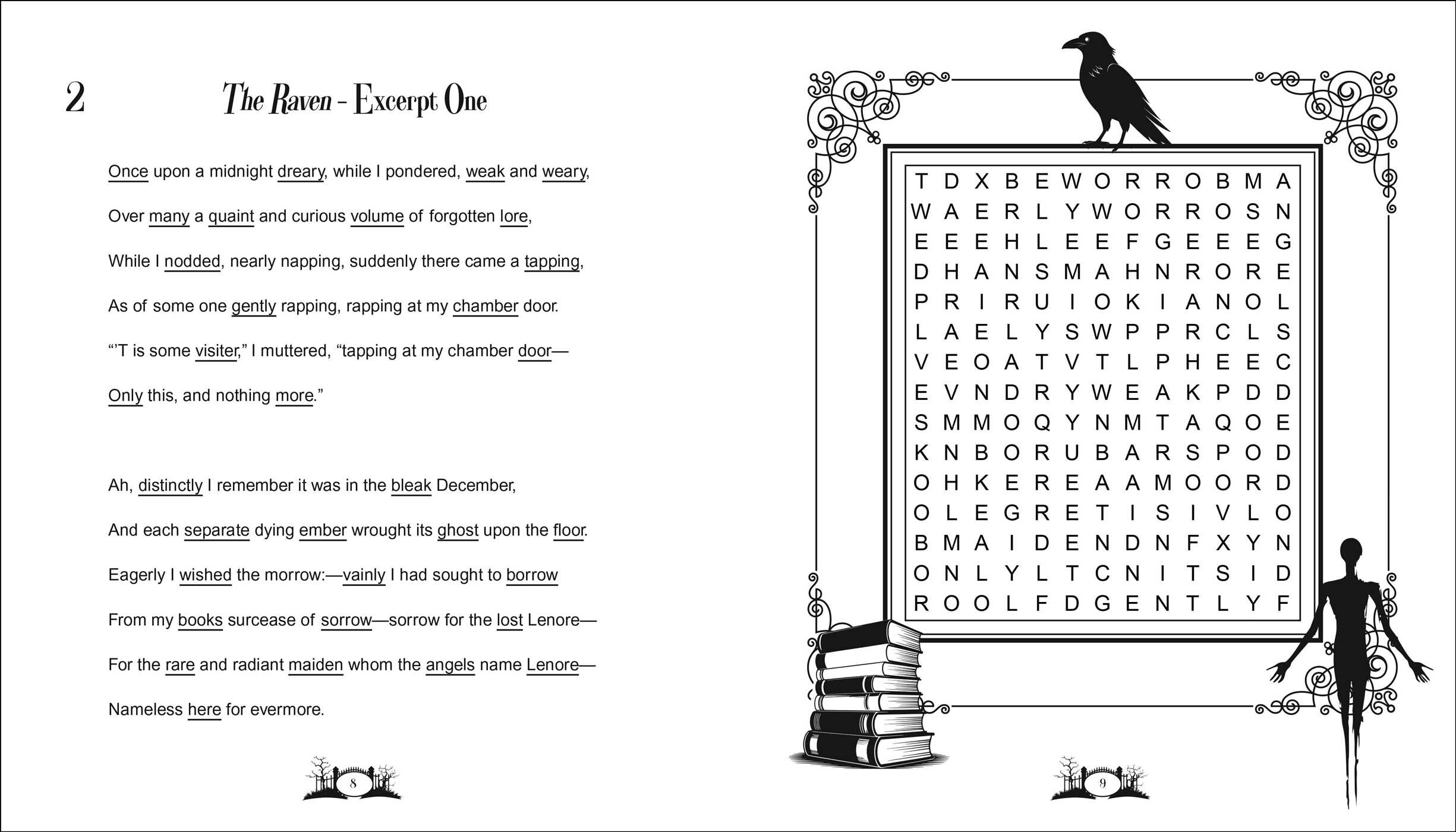Edgar Allan Poe Wordsearch